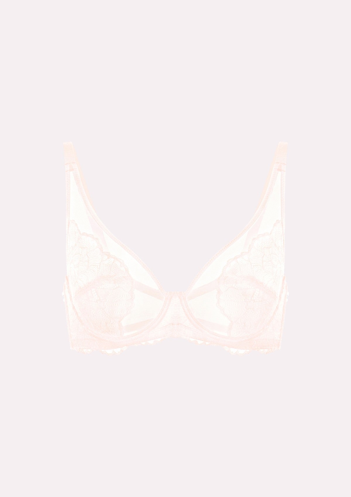 HSIA Blossom Pink Unlined Lace Bra - HSIA