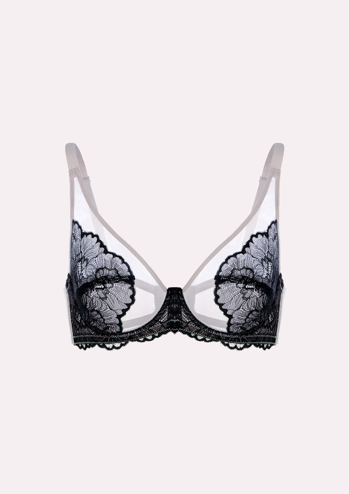 HSIA Blossom Black Unlined Lace Bra - HSIA