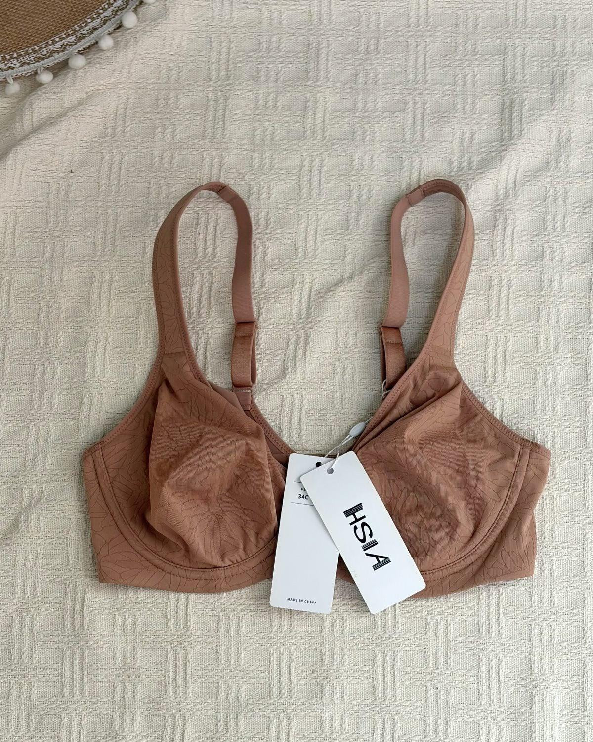HSIA—HSIA Joan Comfortzone Soft T-Shirt Full Coverage Unlined Unpadded Underwire Plus Size Minimizer Bra Everyday Bra - HSIA