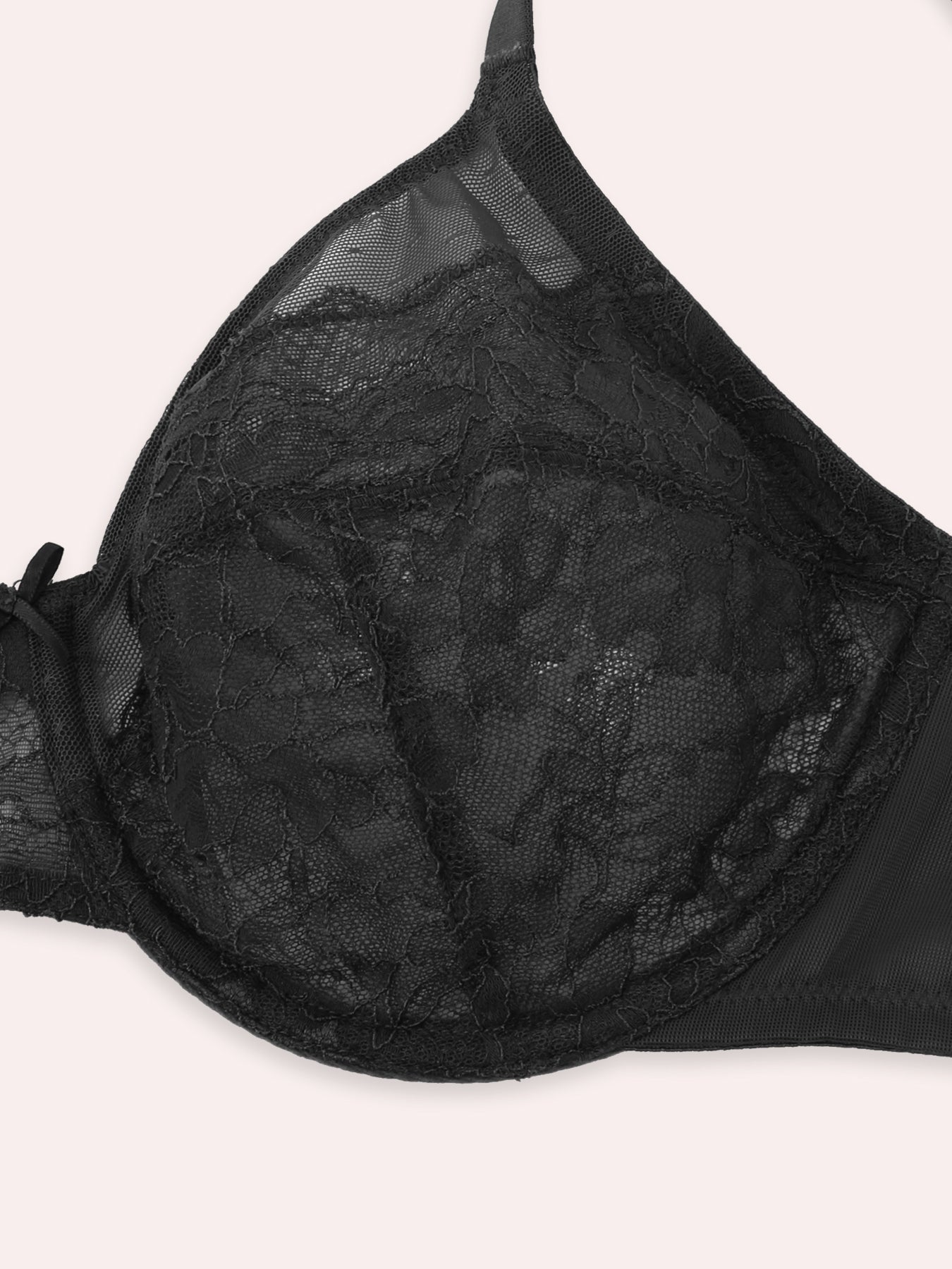 (Cardi B recommends)Minimizer Lace Bras Full Coverage Underwire Bras Plus Size Lifting Lace Bra For Heavy Breast For Women - HSIA