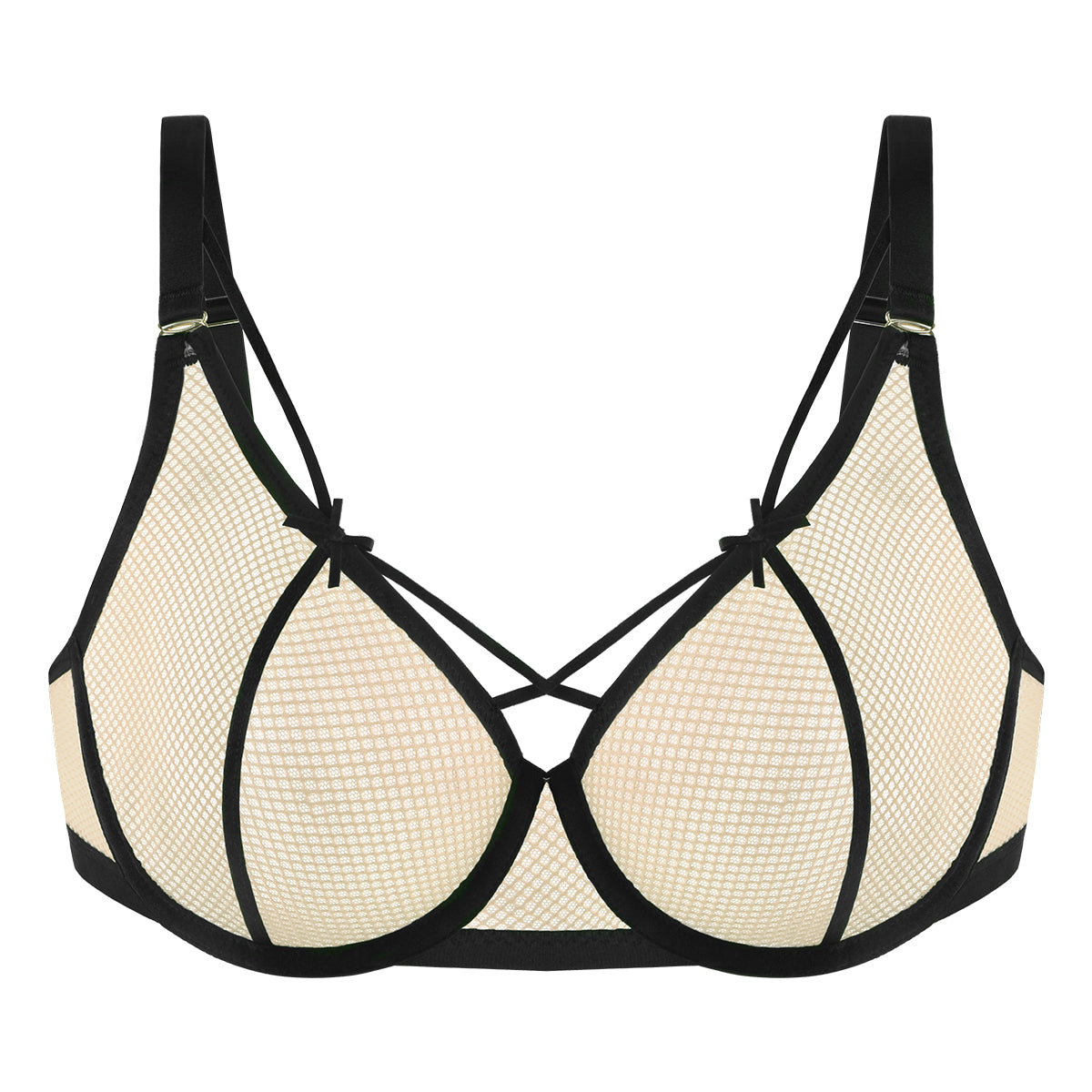 Sandwich Air cup Punky Underwire Mesh Bra - HSIA