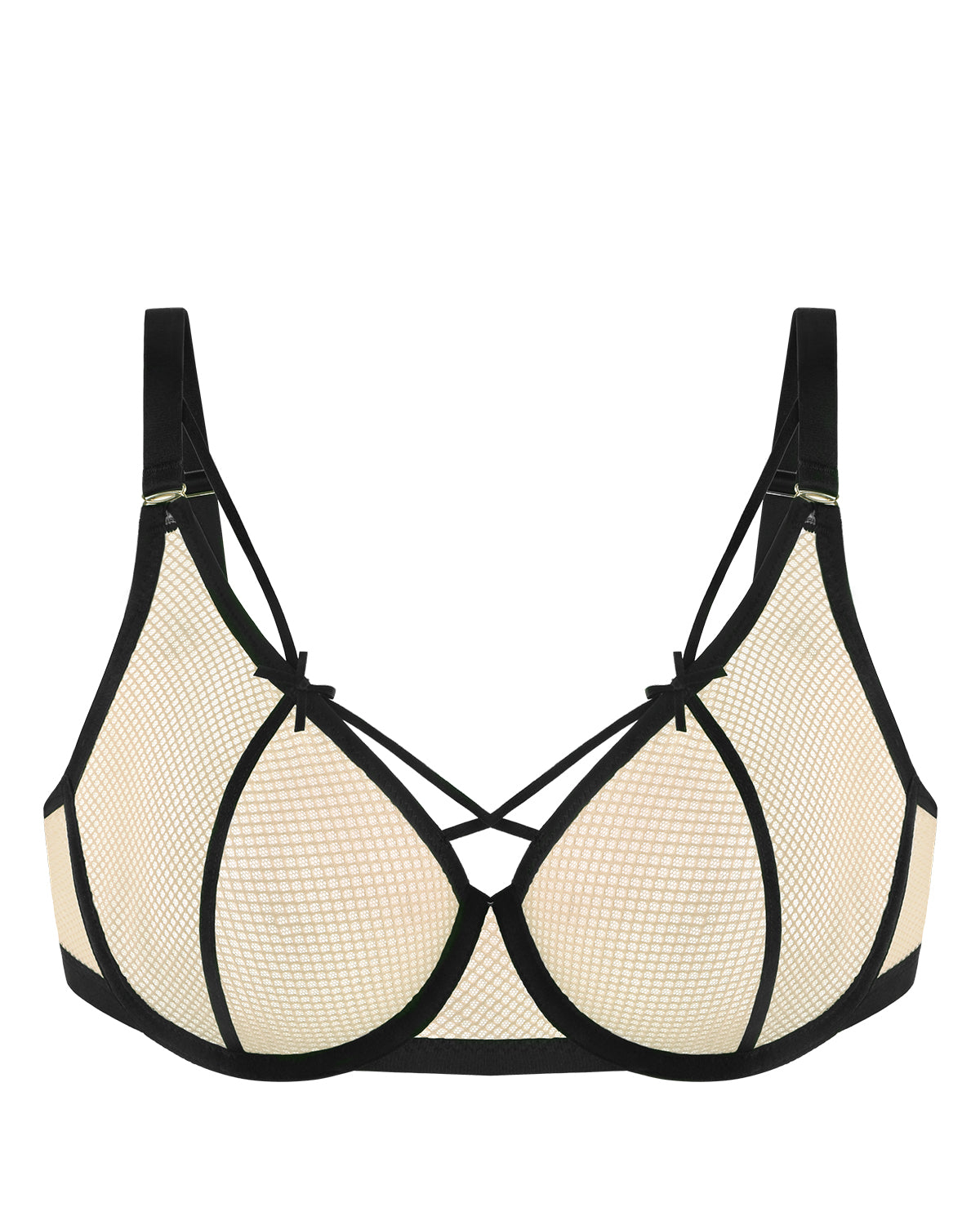 Sandwich Air cup Punky Underwire Mesh Bra - HSIA