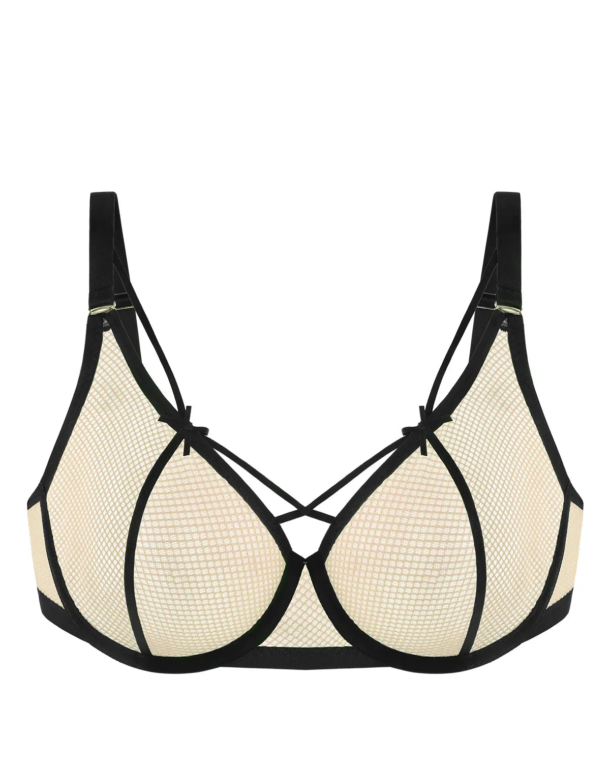 Sandwich Air cup Punky Underwire Mesh Bra - HSIA