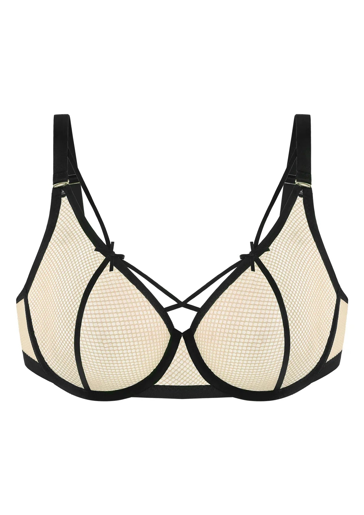 Sandwich Air cup Punky Underwire Mesh Bra - HSIA