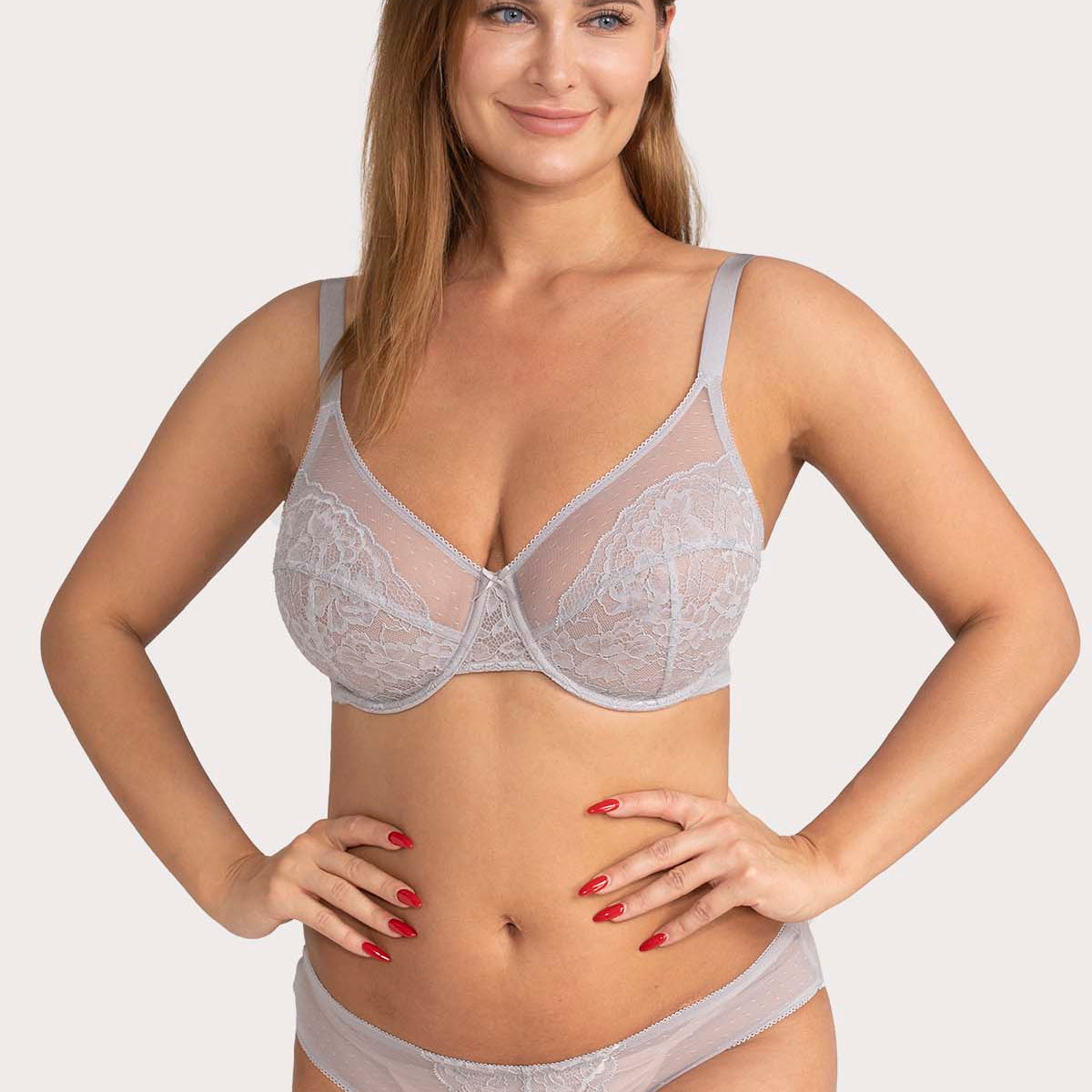 (Cardi B recommends)Enchante Lace Unlined Full Coverage Underwire Bra - HSIA