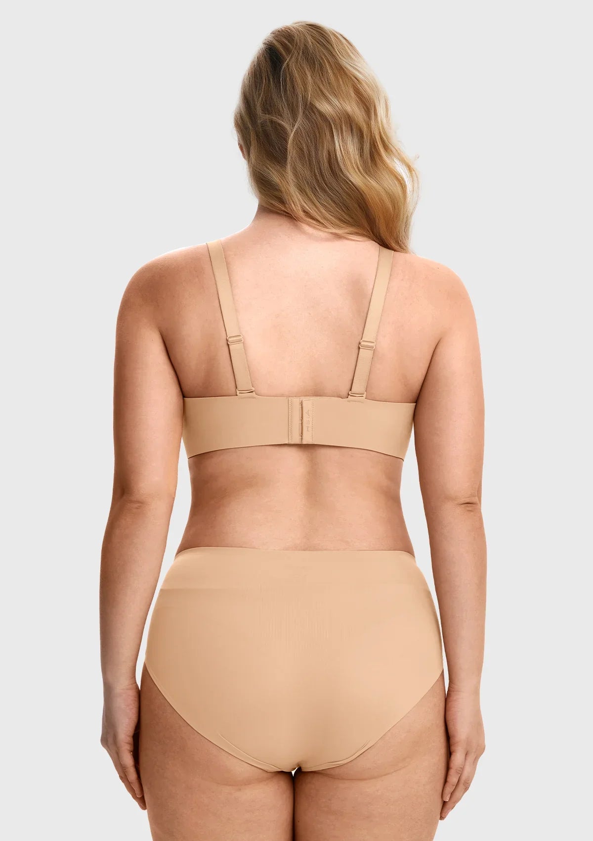 V-Neck Seamless Wireless Push Up Support Multi-way Strap Bra - HSIA