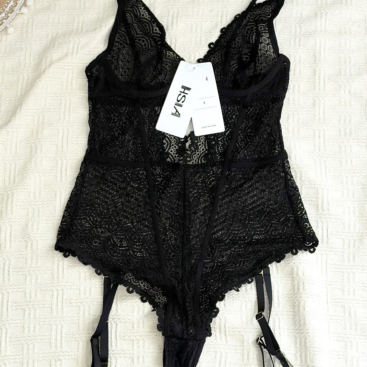 HSIA—Lovelush Unlined Underwire Lace Low Back Teddy