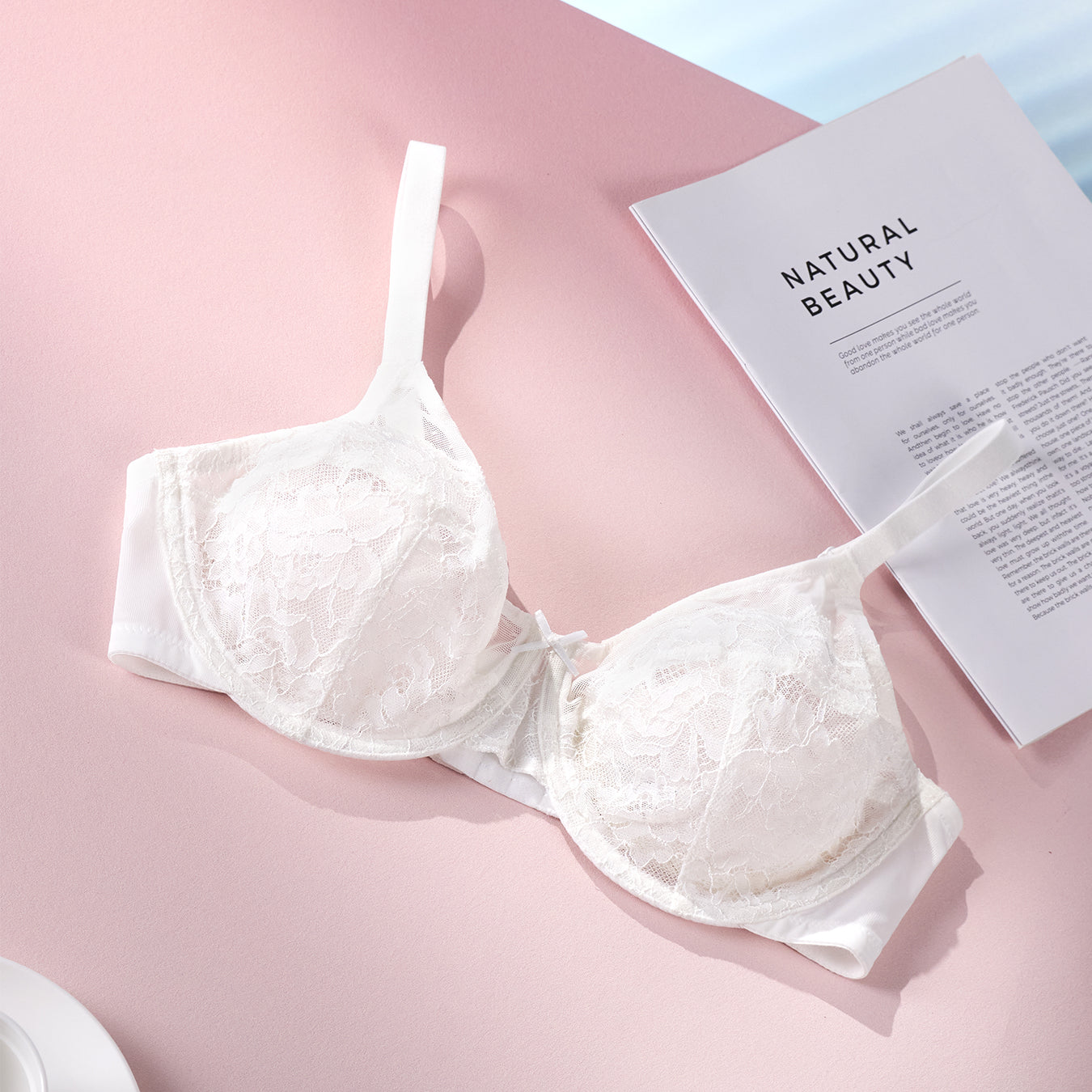 (Cardi B recommends)Minimizer Lace Bras Full Coverage Underwire Bras Plus Size Lifting Lace Bra For Heavy Breast For Women - HSIA