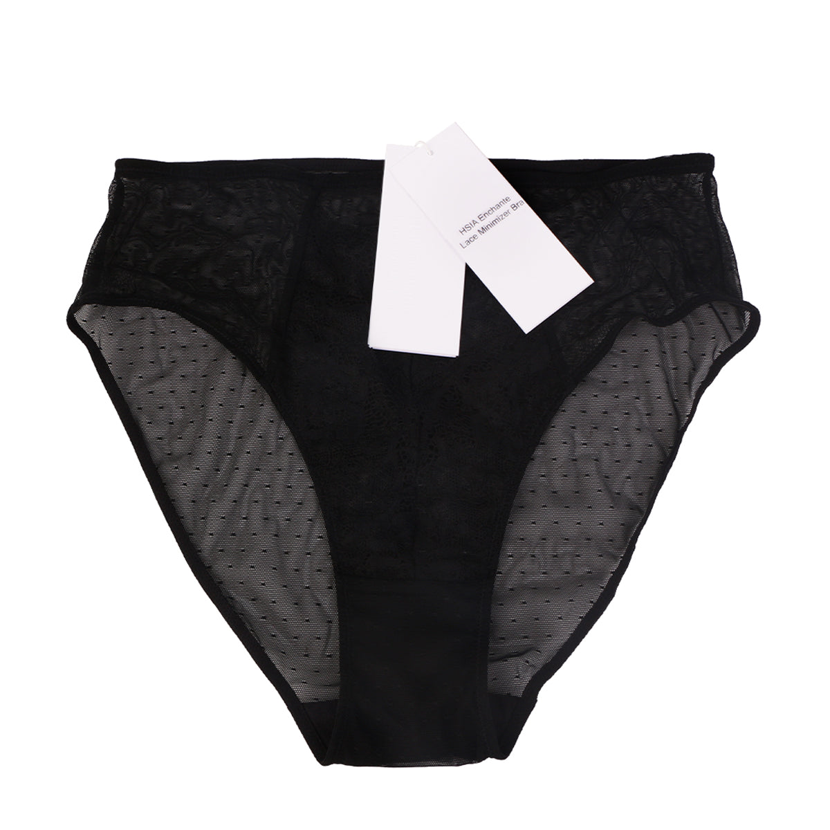 HSIA Enchante High-Rise Black Lace Brief Underwear - HSIA