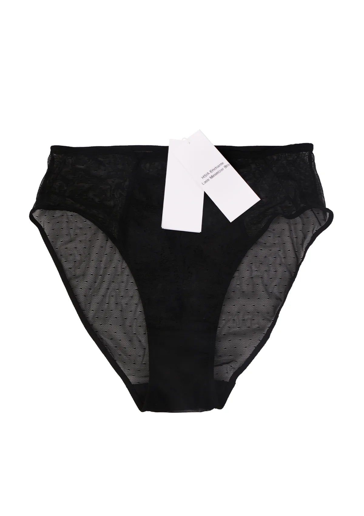 HSIA Enchante High-Rise Black Lace Brief Underwear - HSIA