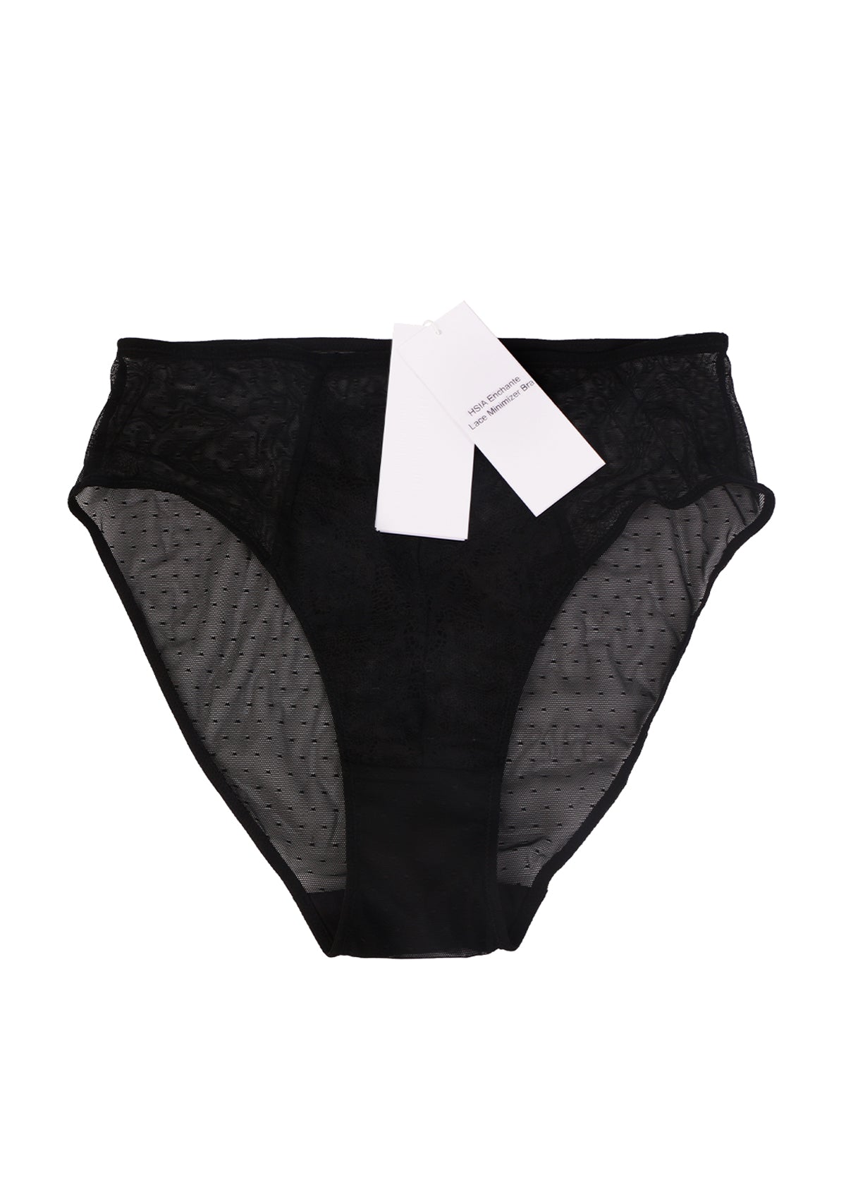 HSIA Enchante High-Rise Black Lace Brief Underwear - HSIA