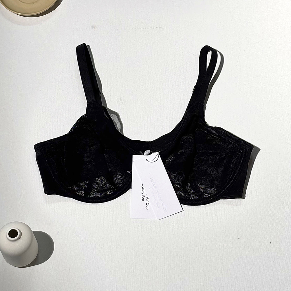 HSIA Sandwich Air Cup Lace Minimizer Everyday Bra - HSIA