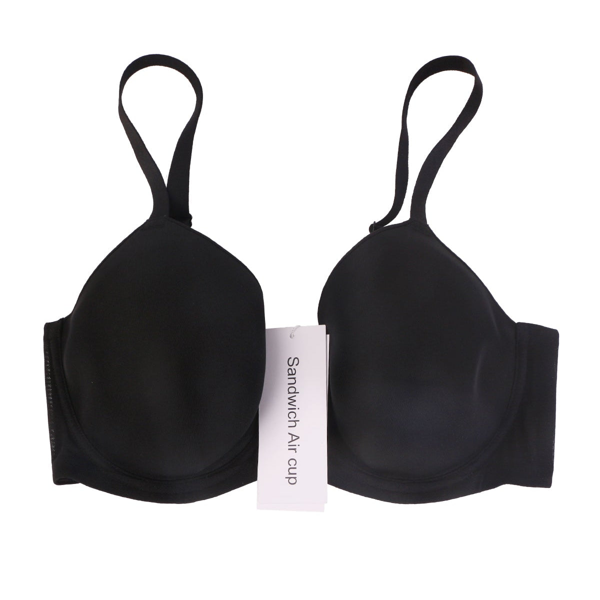 Sandwich Air Cup Smooth Mesh Lightly Padded Full Coverage Underwire T-Shirt Bra - HSIA