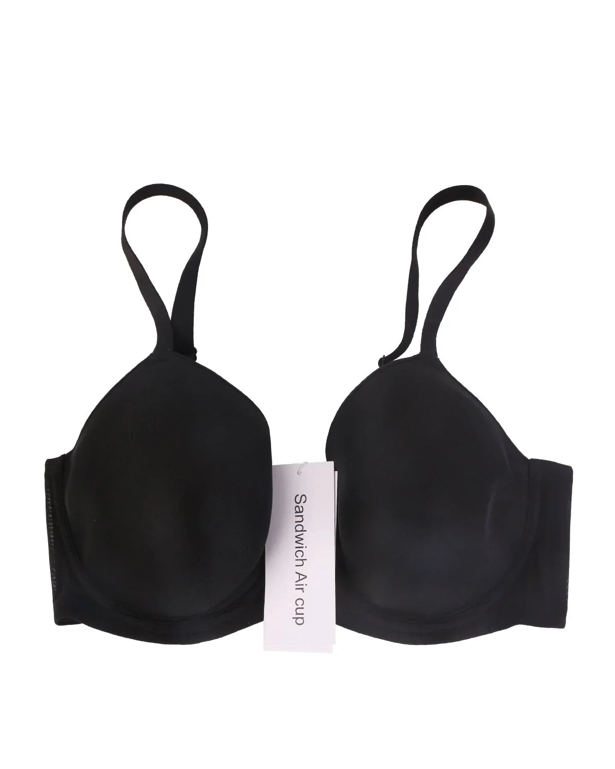 Sandwich Air Cup Smooth Mesh Lightly Padded Full Coverage Underwire T-Shirt Bra - HSIA