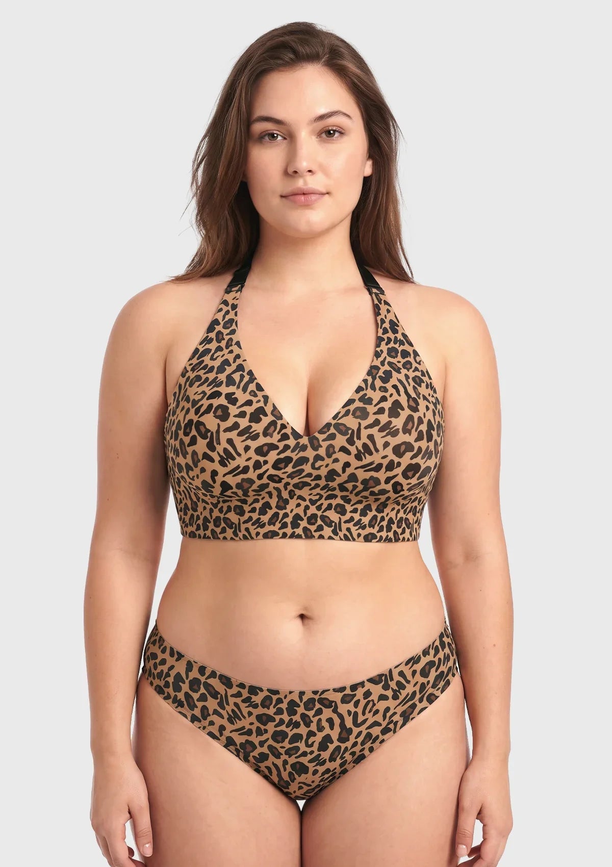 V-Neck Seamless Wireless Push Up Support Multi-way Strap Bra - HSIA