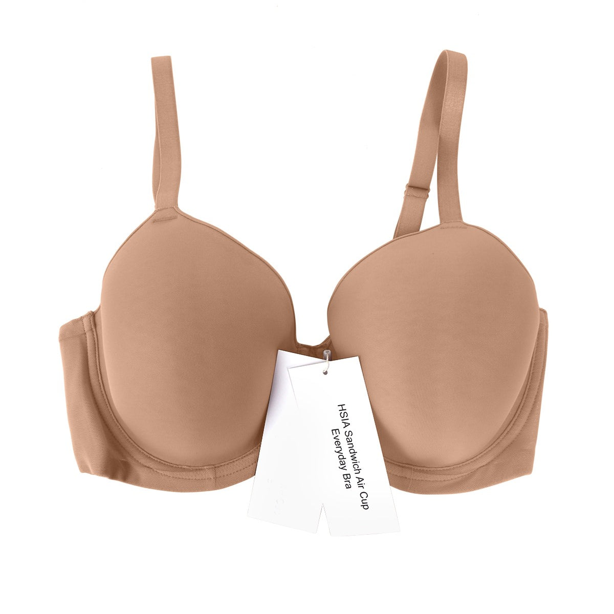 HSIA Sandwich Air Cup Full Coverage T-Shirt Everyday Bra - HSIA