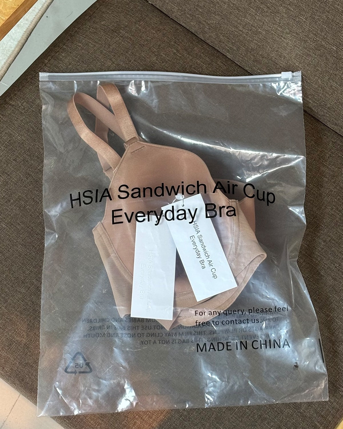 HSIA Sandwich Air Cup Full Coverage T-Shirt Everyday Bra - HSIA