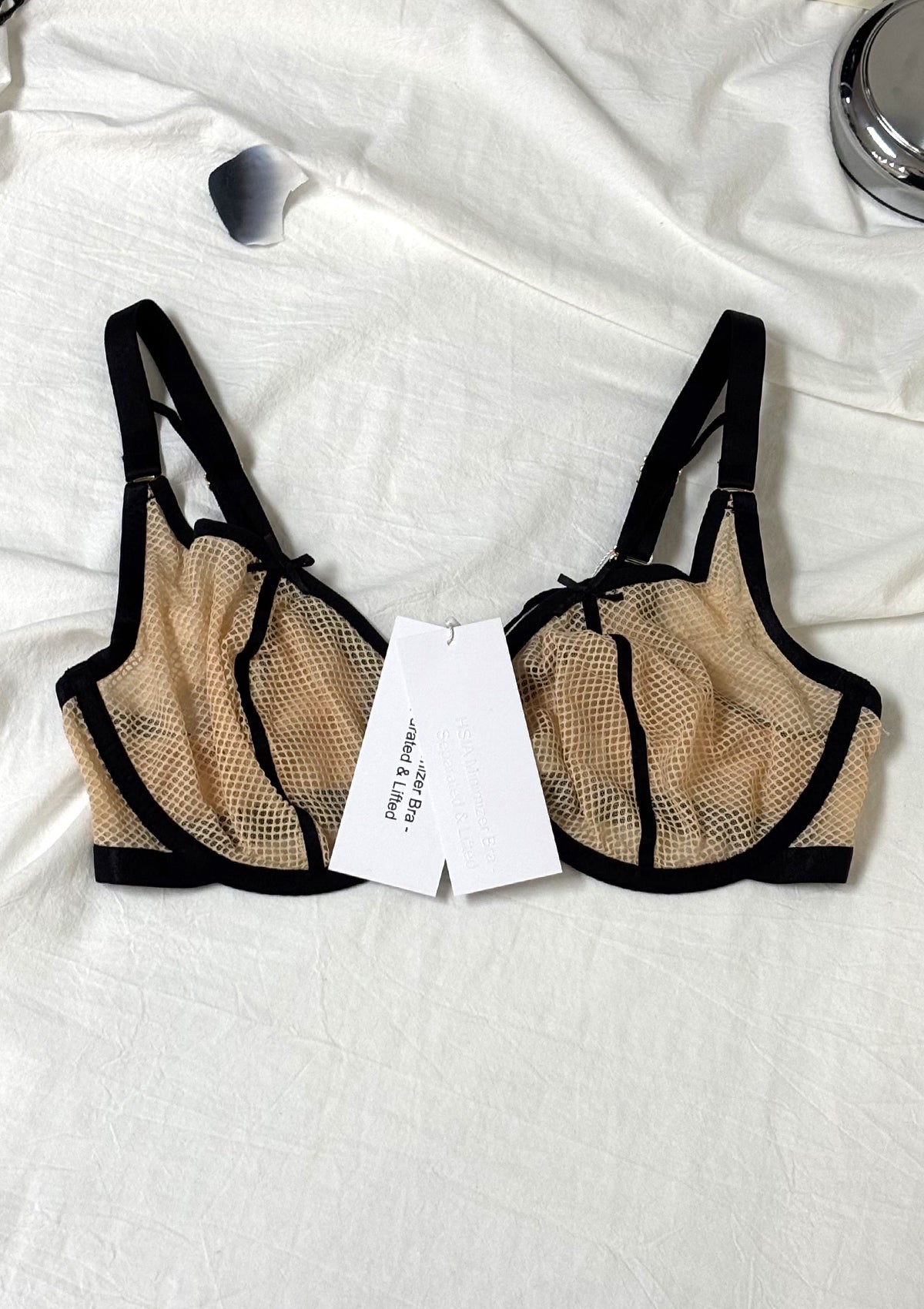 HSIA Minimizer Bra – Separated & Lifted Punk Chic Strappy Unlined Balconette Bra - HSIA