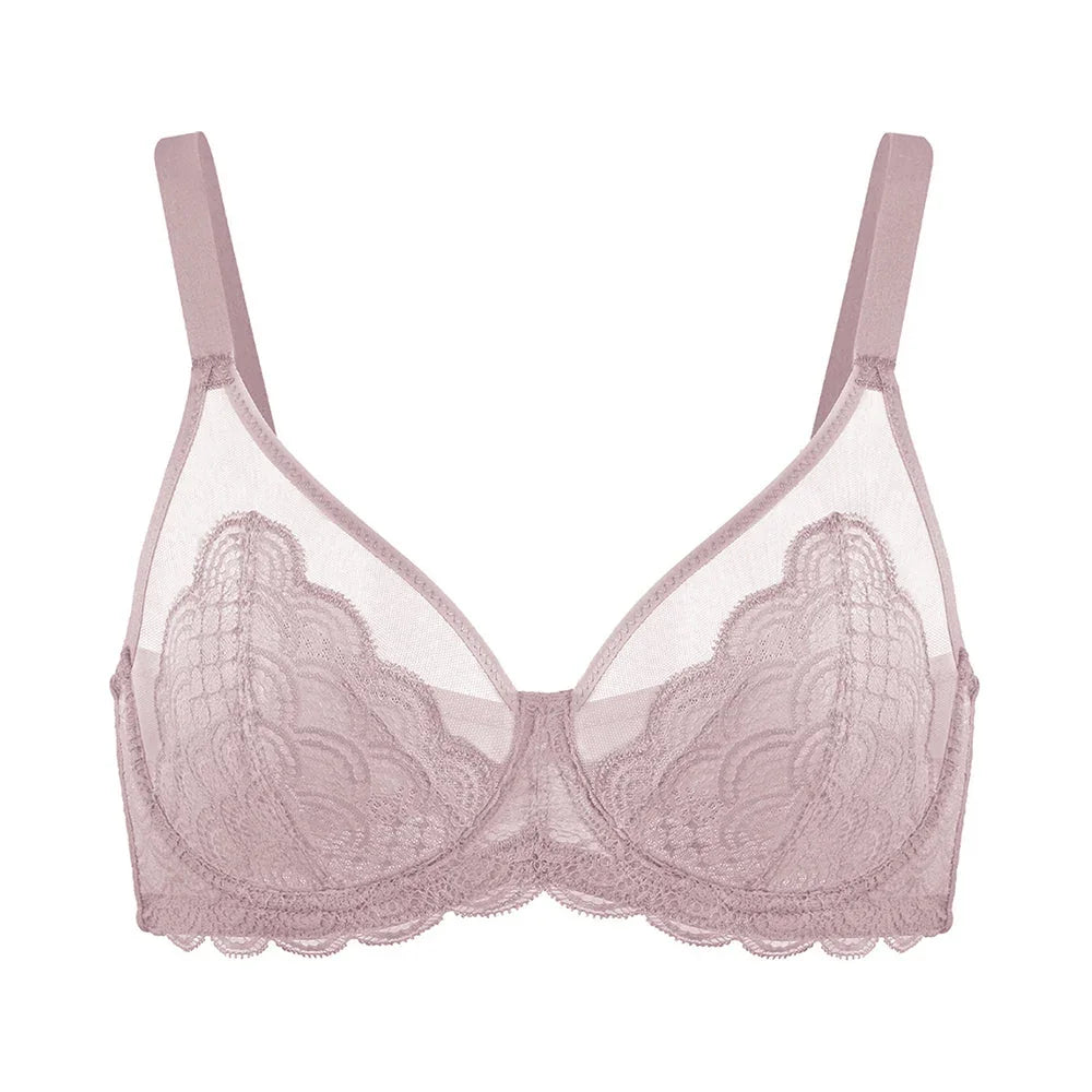 (Cardi B recommends)Mermaid Scales Lace Underwire Bra - HSIA