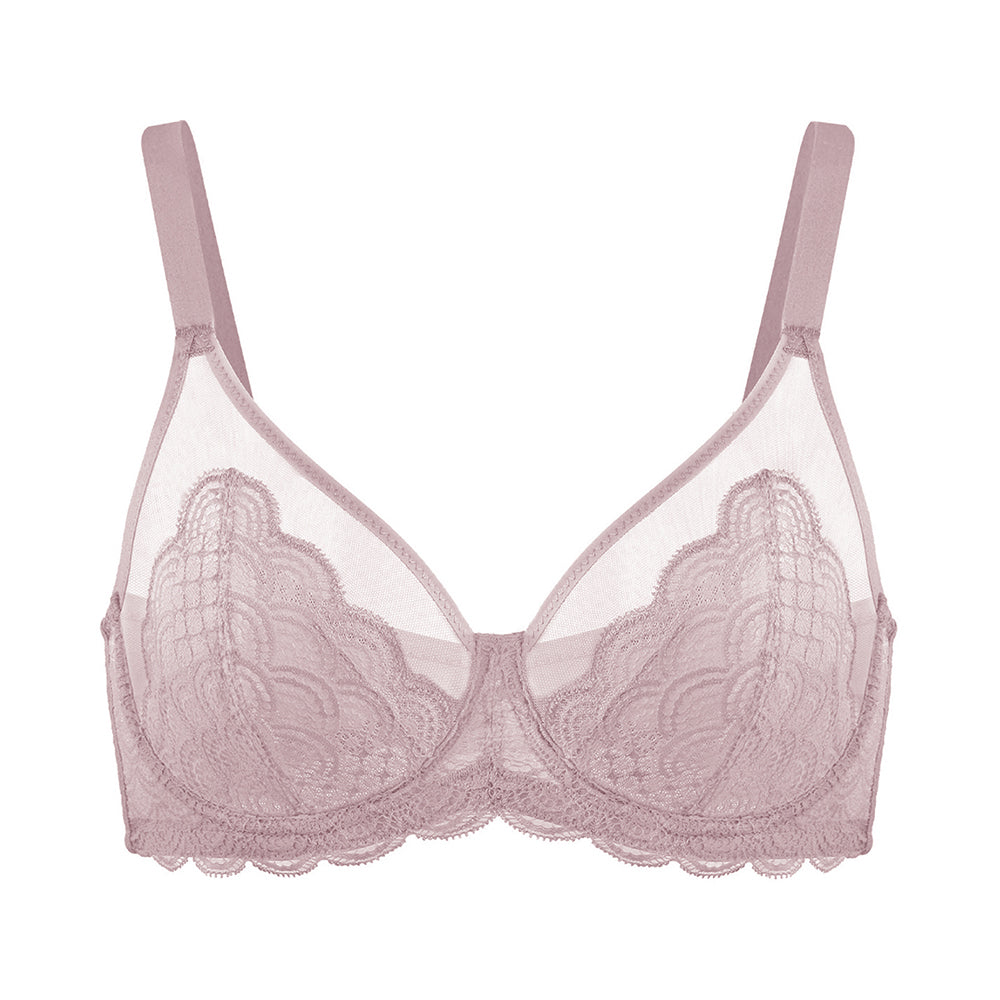 (Cardi B recommends)Mermaid Scales Lace Underwire Bra - HSIA