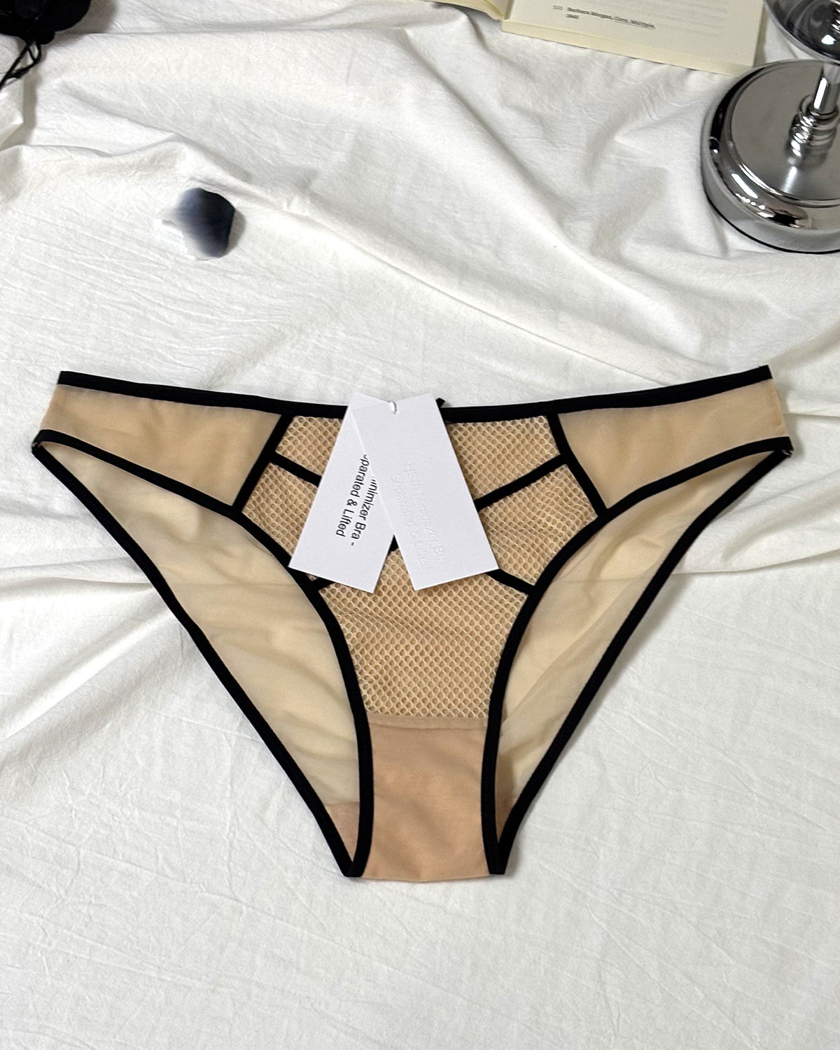 HSIA Minimizer – Separated & Lifted Punk Chic Mesh Bikini Underwear - HSIA