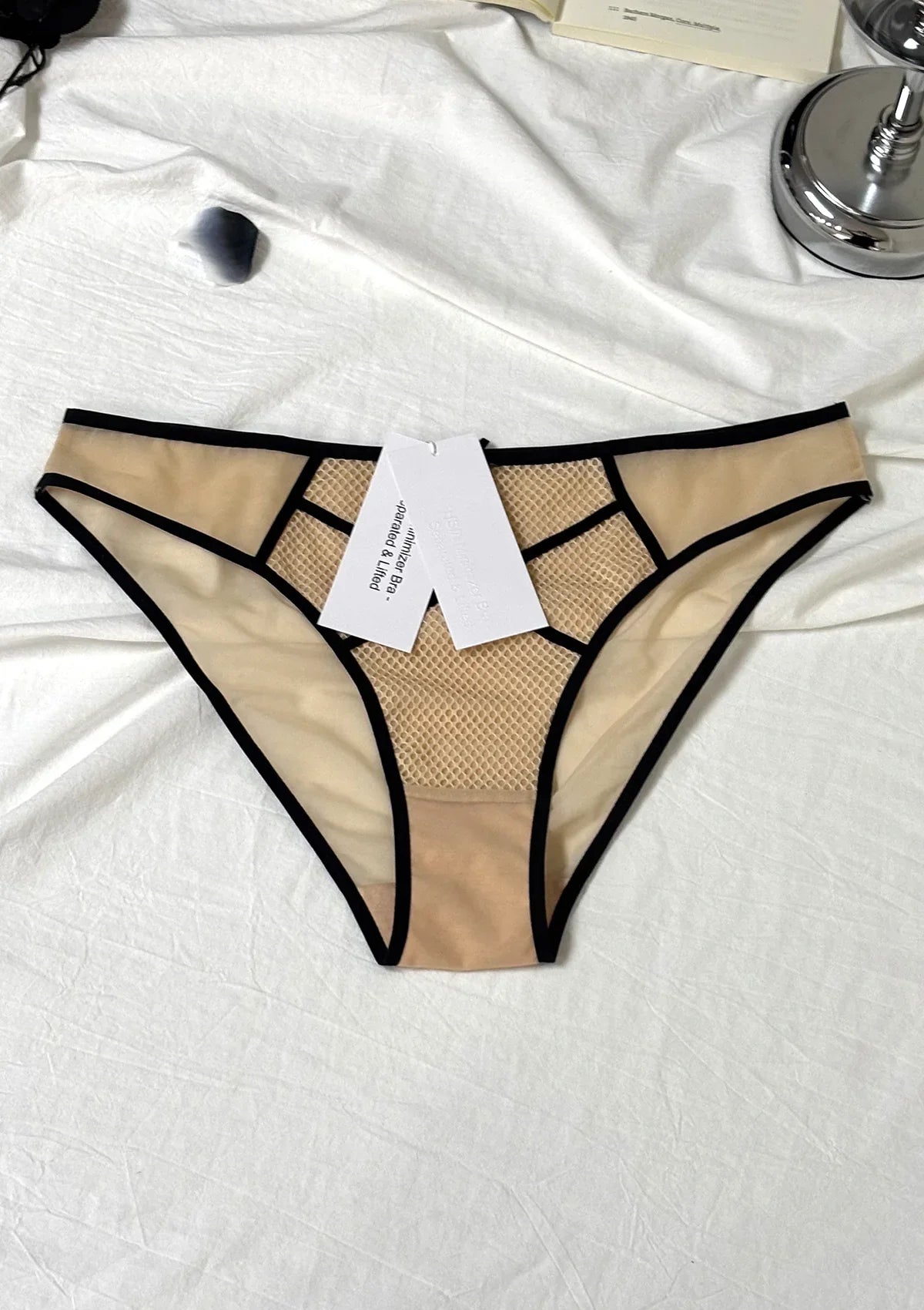 HSIA Minimizer – Separated & Lifted Punk Chic Mesh Bikini Underwear - HSIA