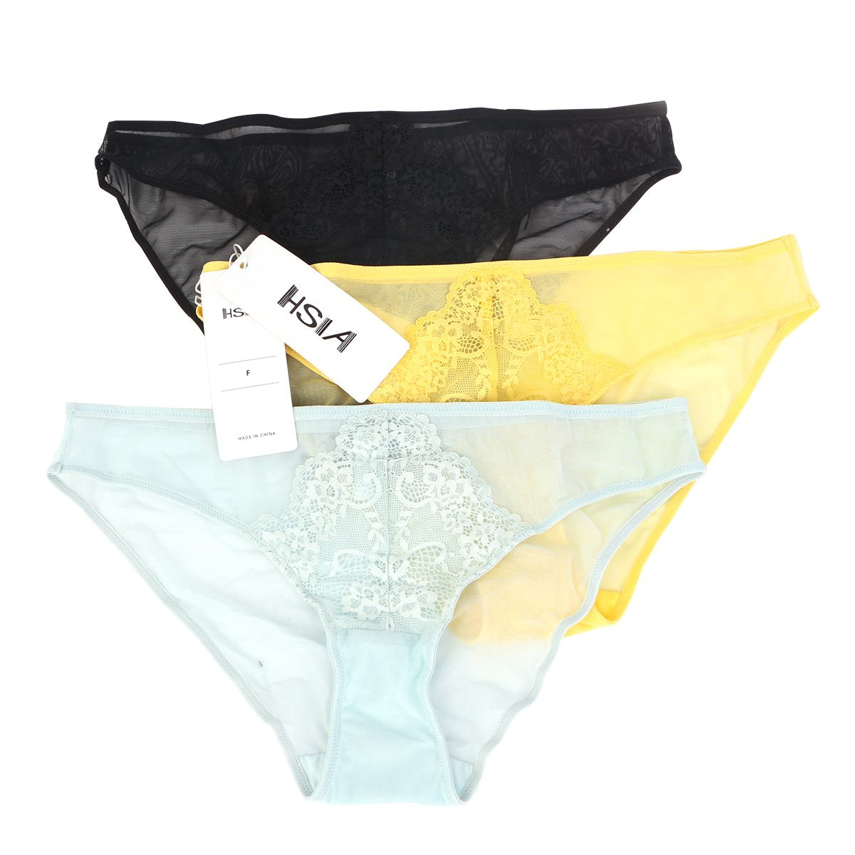 HSIA—Floral Lace Bikini Panties 3 Pack