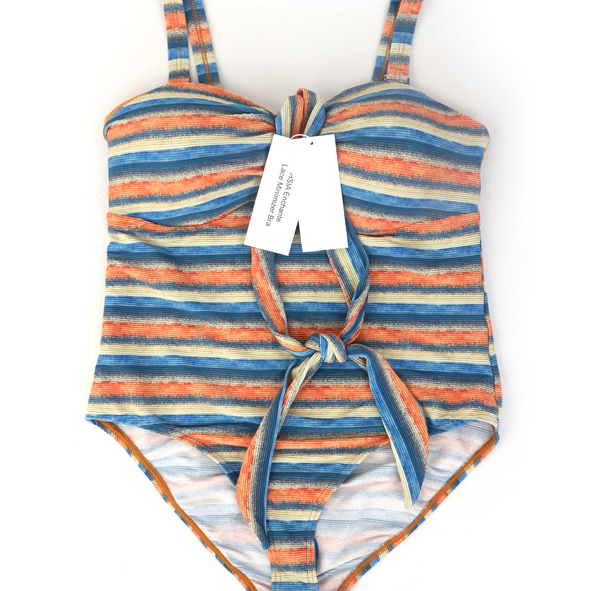 HSIA Enchante Multiway Multi-colored Striped One-piece Swimsuit - HSIA