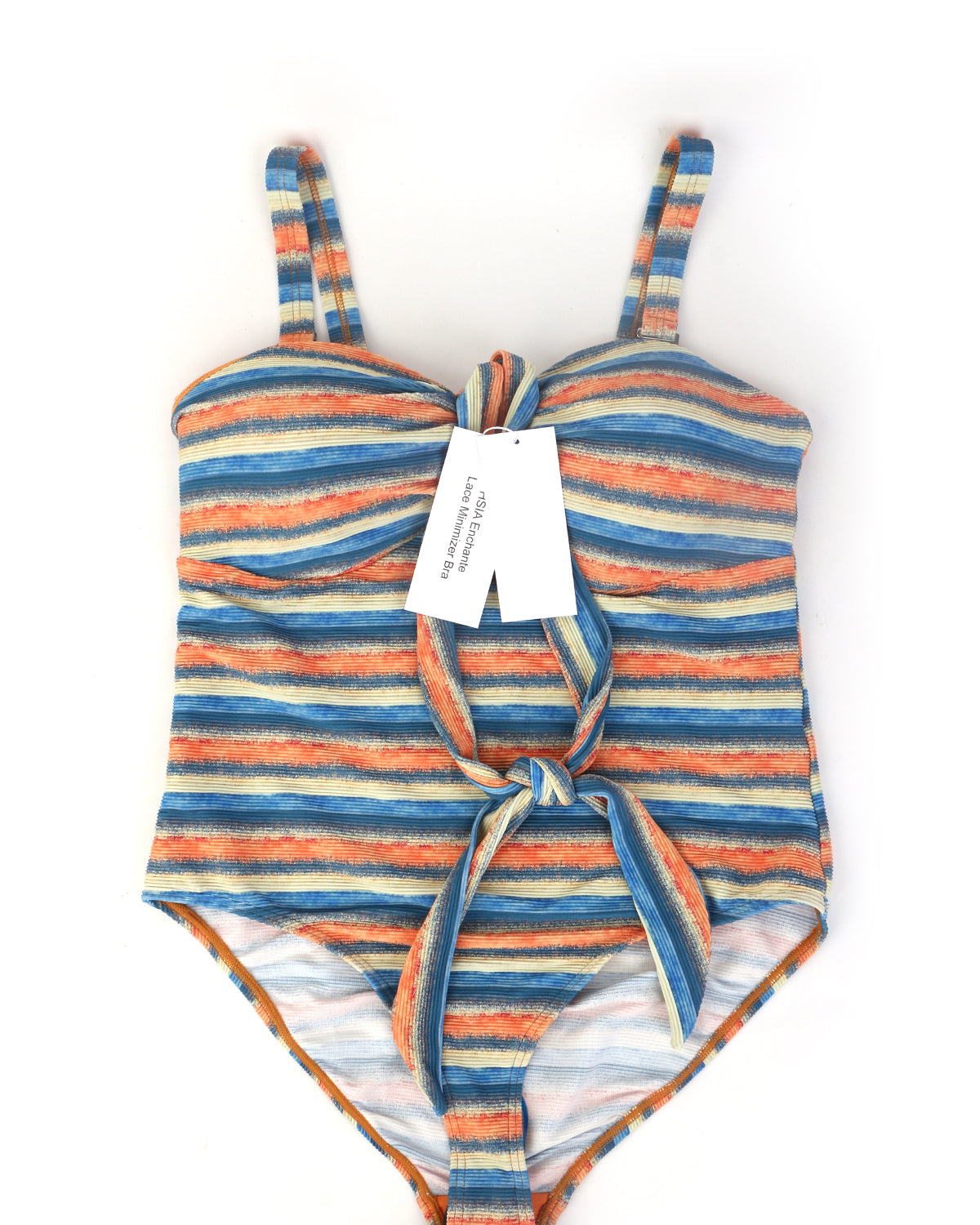 HSIA Enchante Multiway Multi-colored Striped One-piece Swimsuit - HSIA
