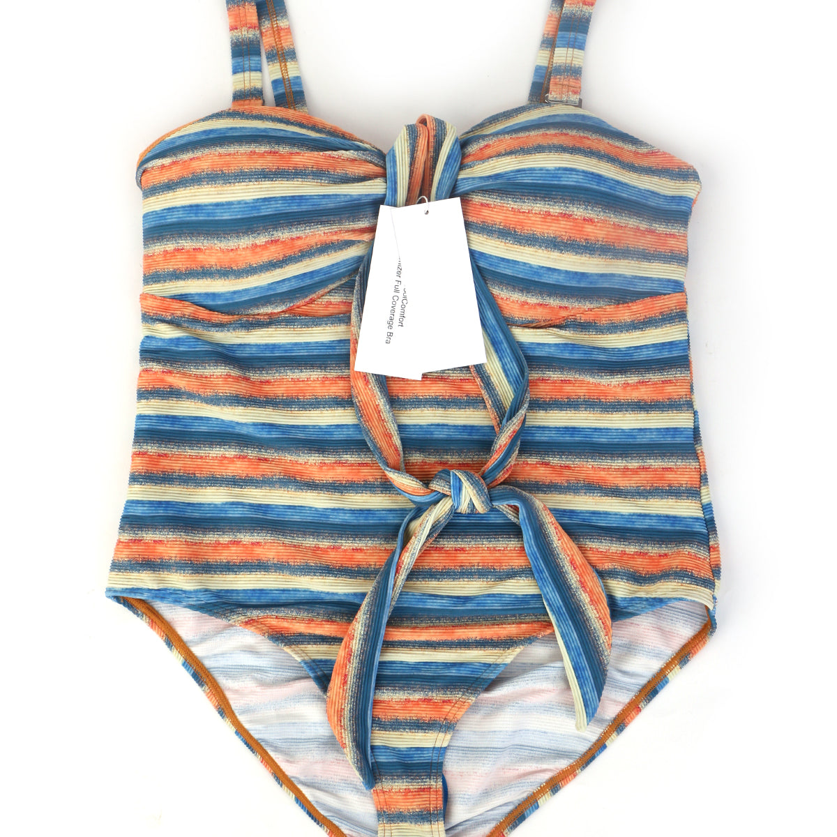 HSIA CoolComfort Multiway Multi-colored Striped One-piece Swimsuit - HSIA