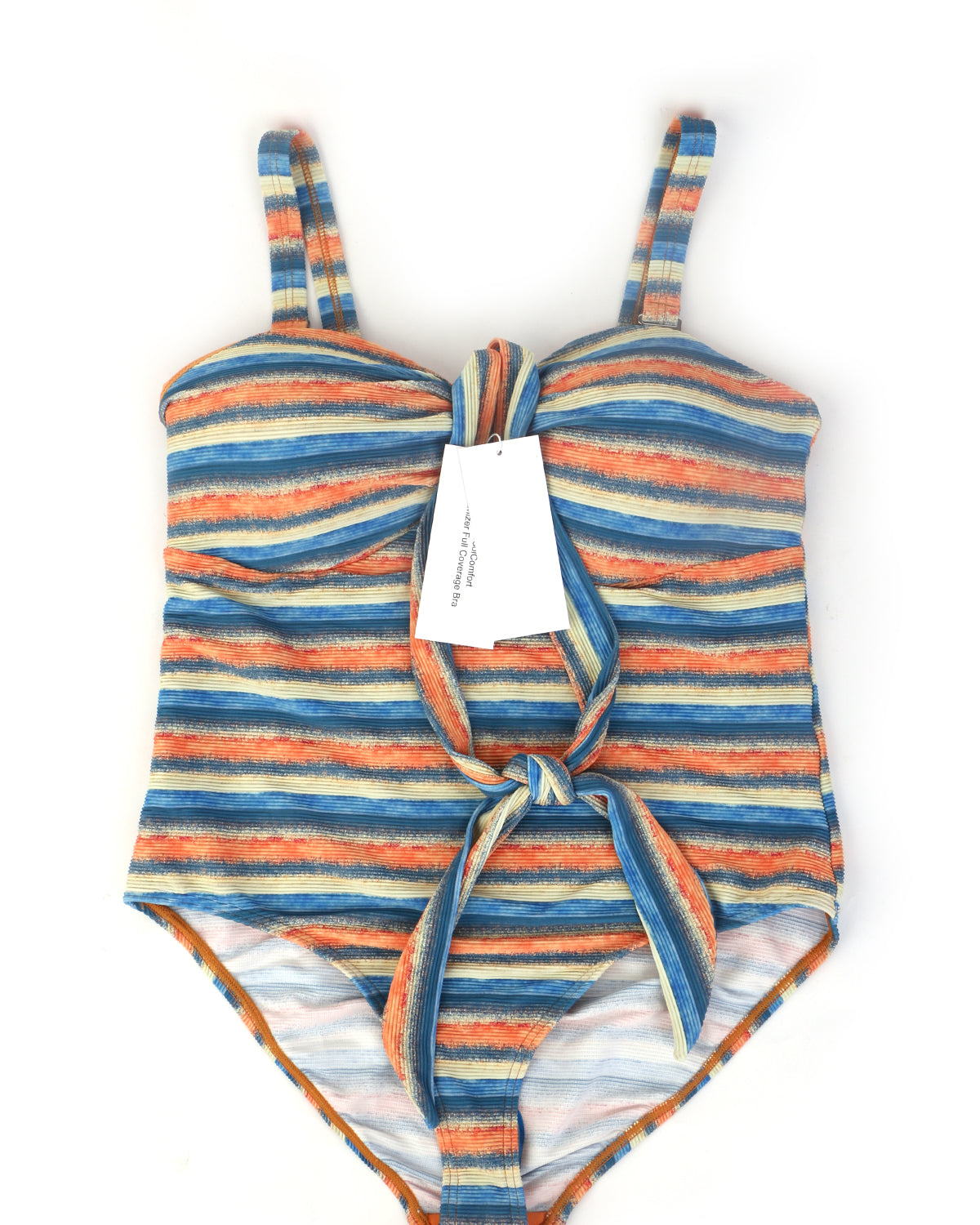 HSIA CoolComfort Multiway Multi-colored Striped One-piece Swimsuit - HSIA