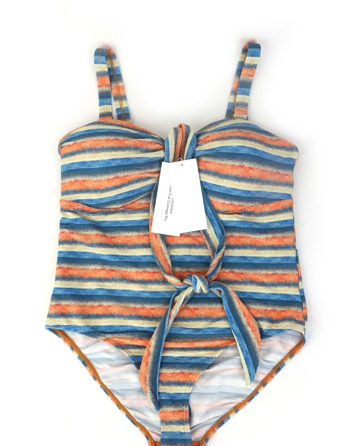 HSIA CoolComfort Multiway Multi-colored Striped One-piece Swimsuit - HSIA