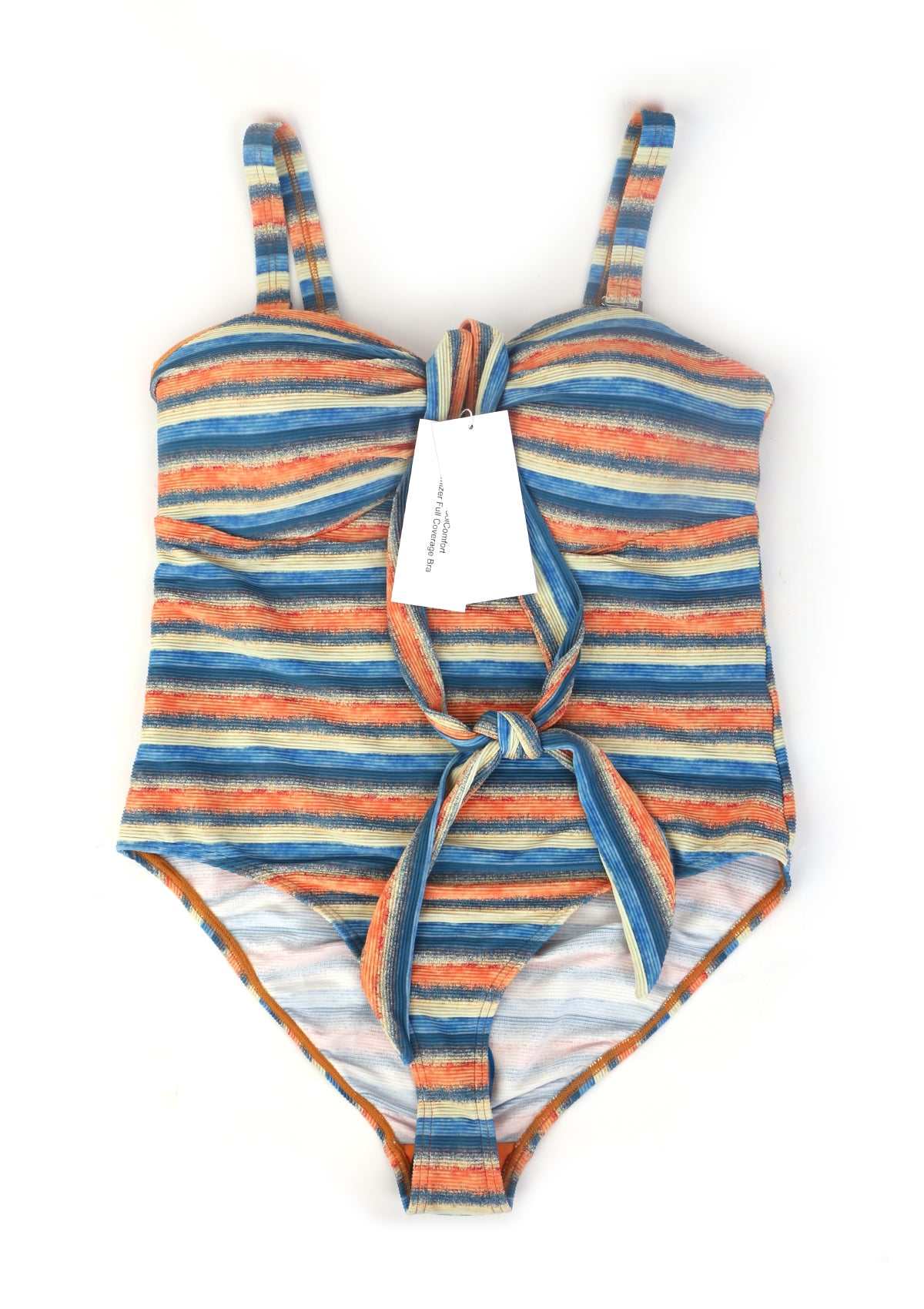 HSIA CoolComfort Multiway Multi-colored Striped One-piece Swimsuit - HSIA