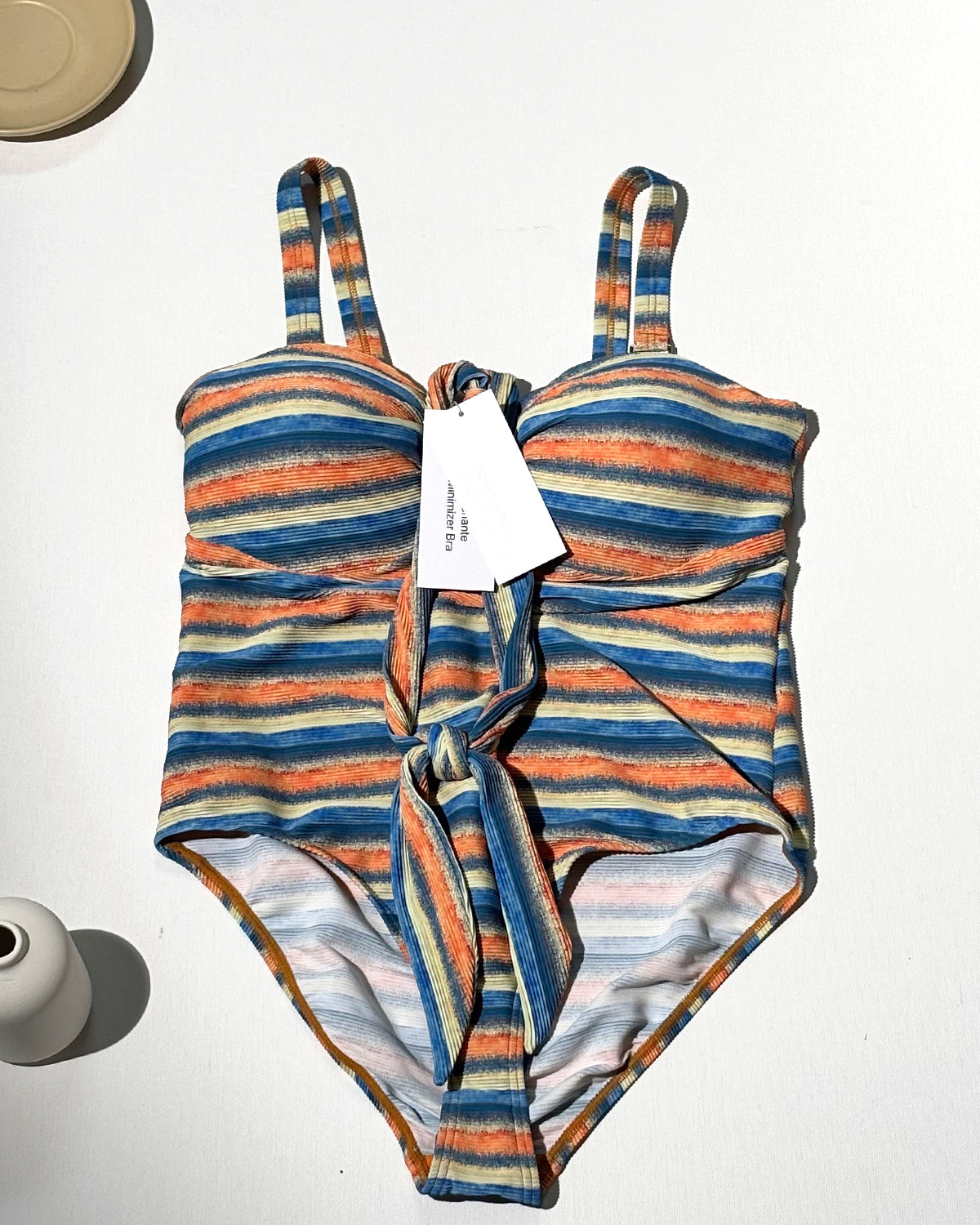 HSIA Enchante Multiway Multi-colored Striped One-piece Swimsuit - HSIA