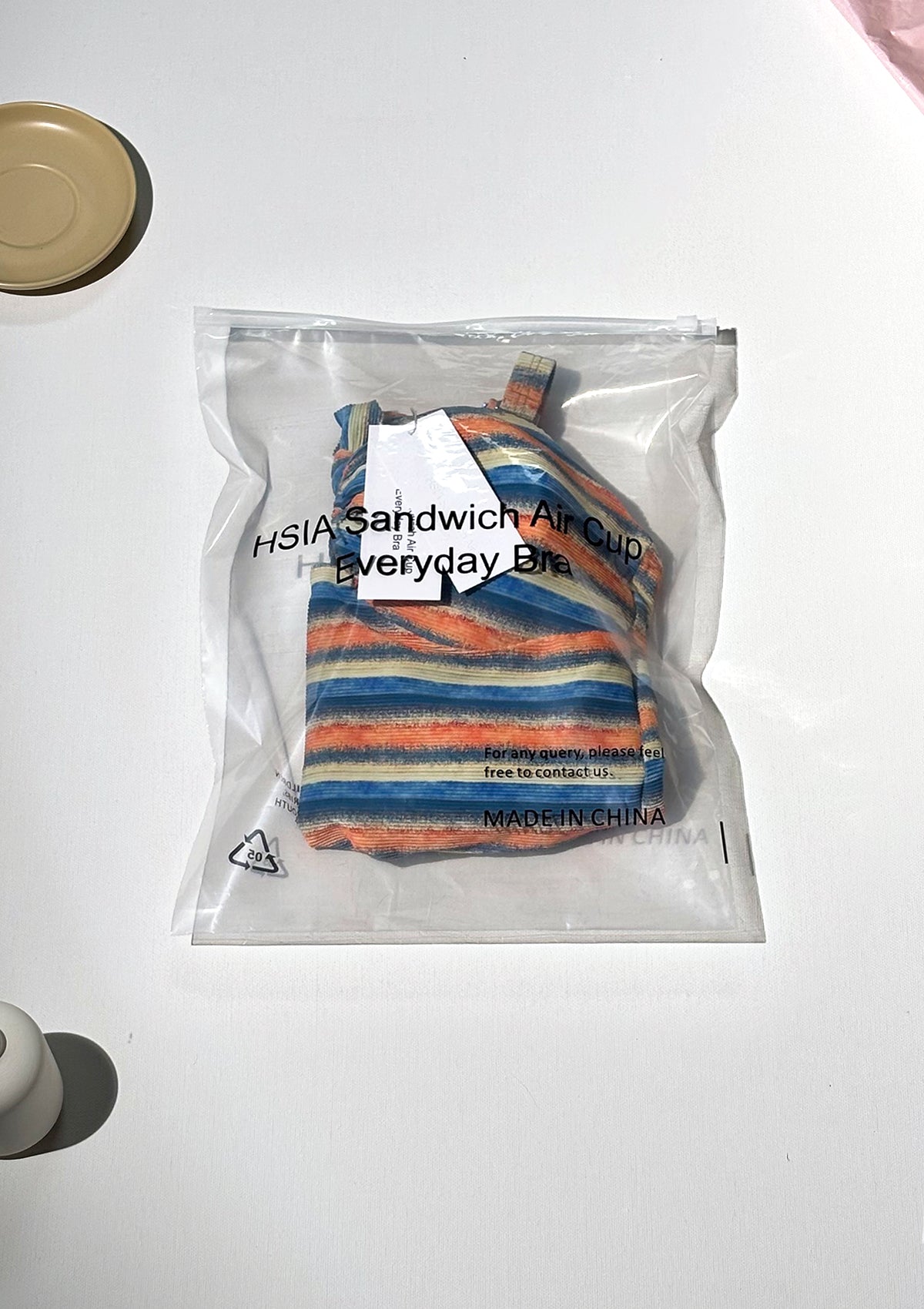 HSIA Sandwich Air Cup Multiway Multi-colored Striped One-piece Swimsuit - HSIA