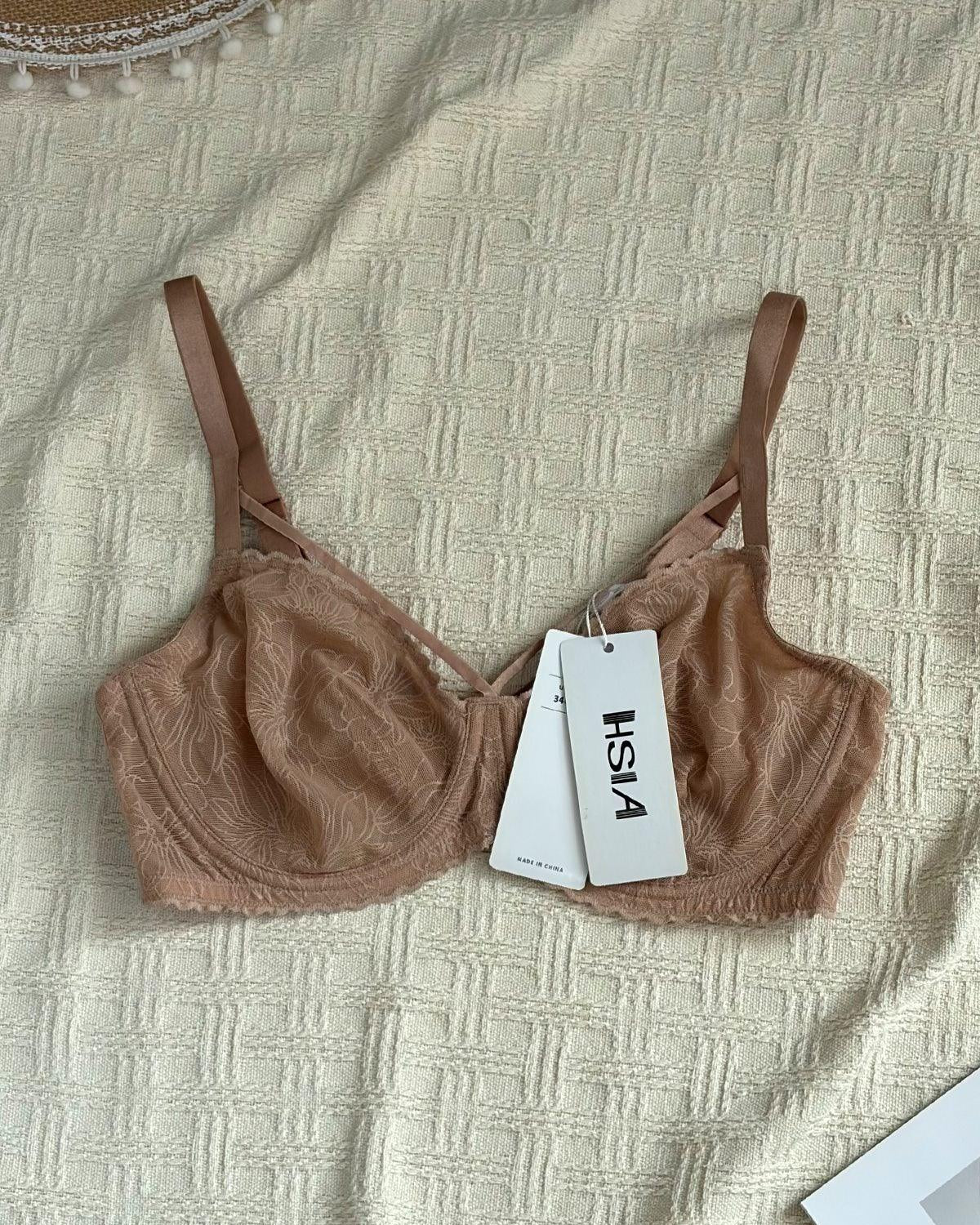 HSIA—HSIA Penumbra Floralette Unlined Strappy Lace Uderwire Bra - HSIA