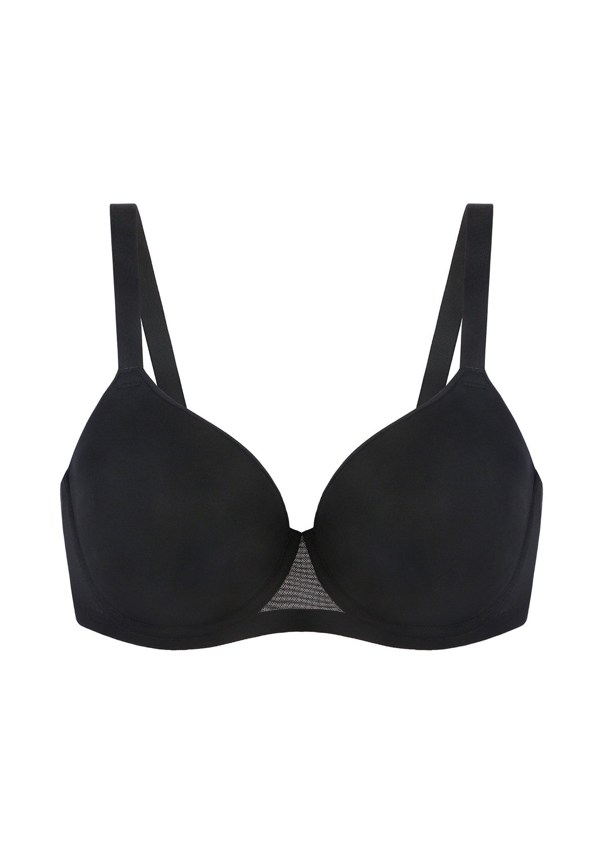 AirMesh Full Coverage Smooth Mesh Lightly Padded Lined Underwire T-Shirt Bra - HSIA