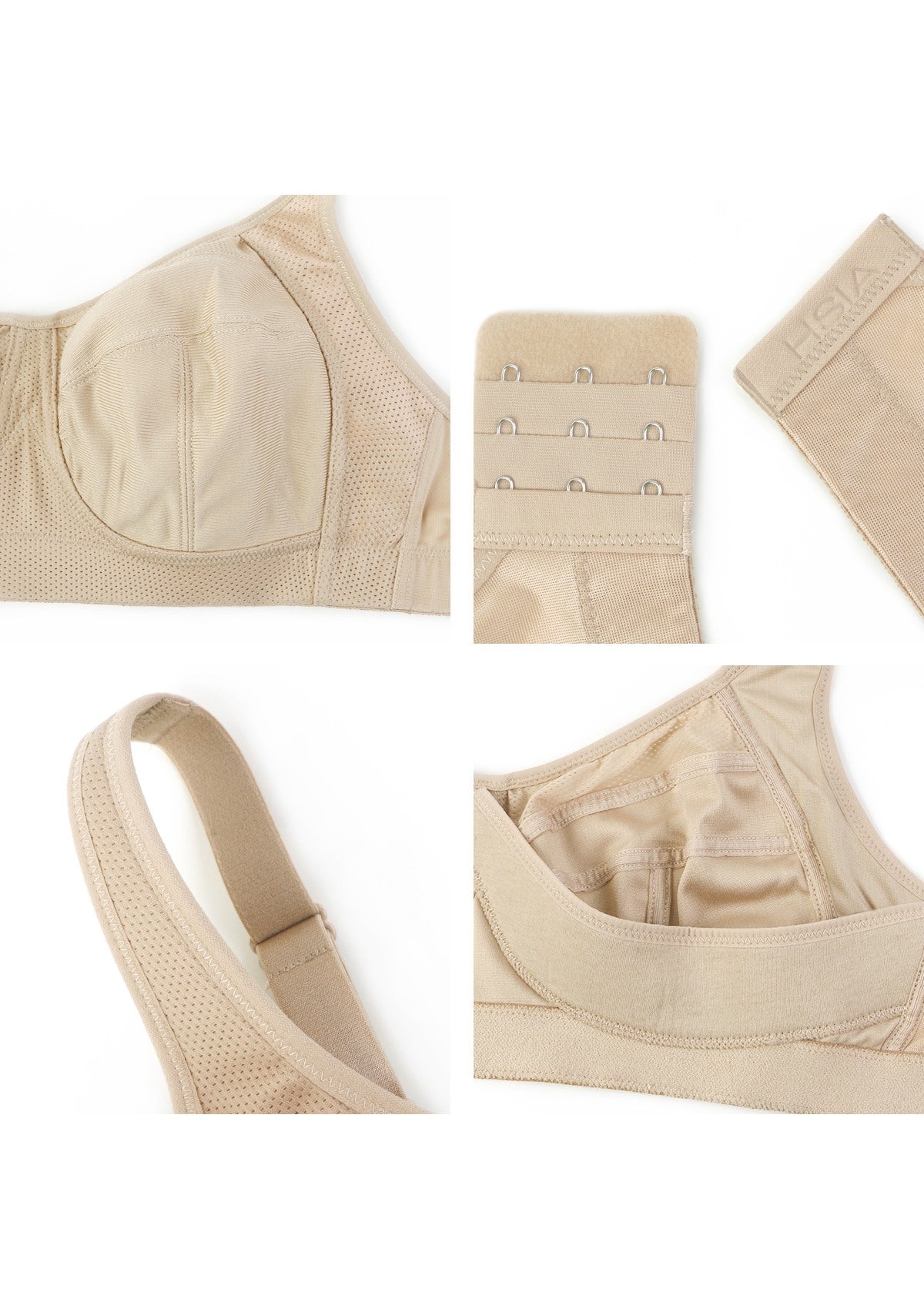 AiryComfort Full Coverage Unlined WireFree Minimizer Bra - HSIA