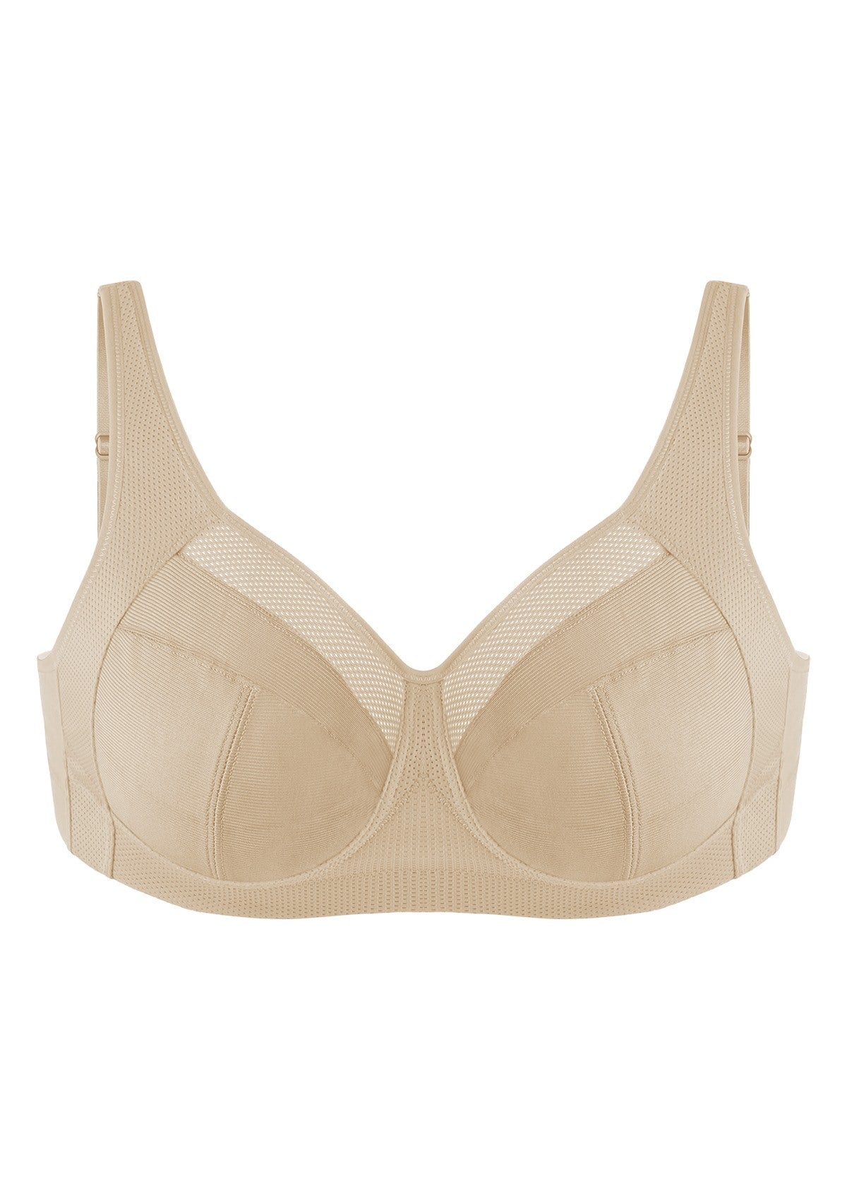AiryComfort Full Coverage Unlined WireFree Minimizer Bra - HSIA
