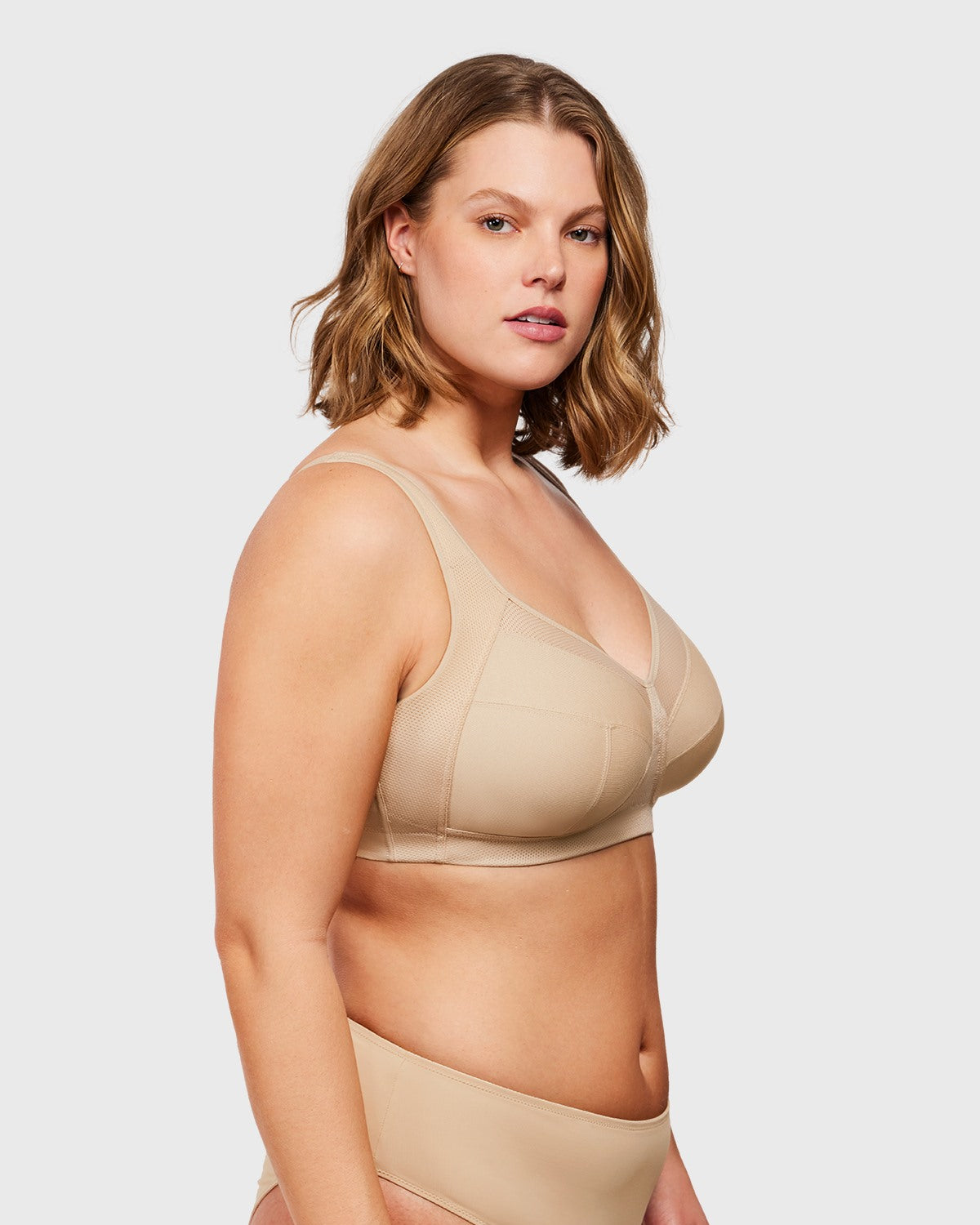 AiryComfort Full Coverage Unlined WireFree Minimizer Bra - HSIA