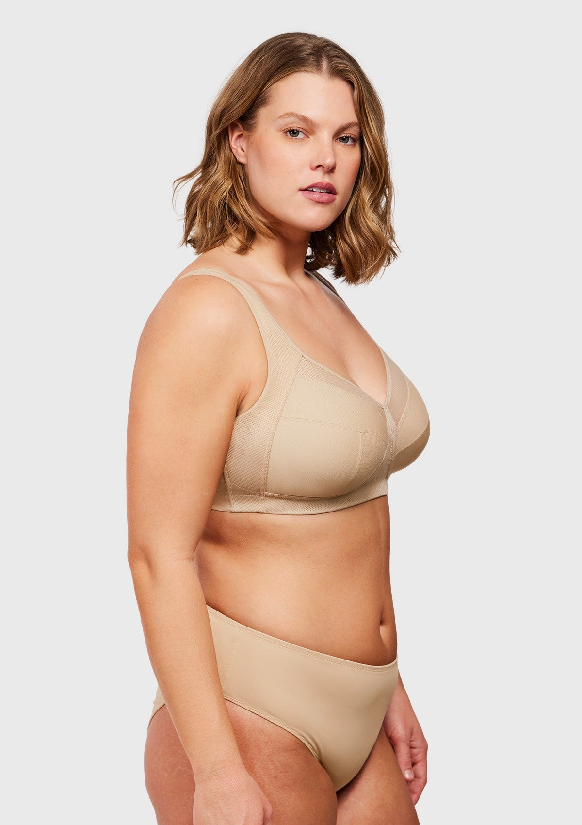 AiryComfort Full Coverage Unlined WireFree Minimizer Bra - HSIA