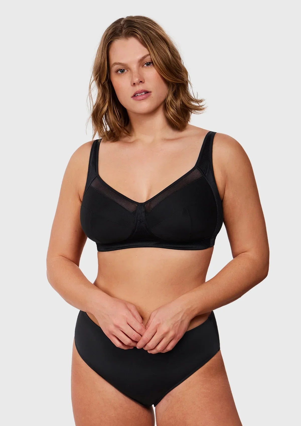 AiryComfort Full Coverage Unpadded WireFree Minimizer Bra - HSIA