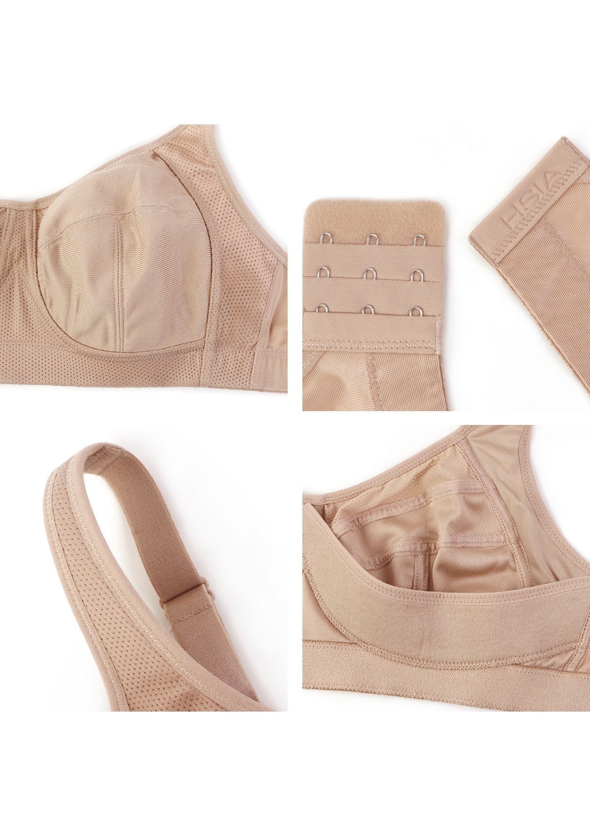 AiryComfort Full Coverage Unpadded WireFree Minimizer Bra - HSIA