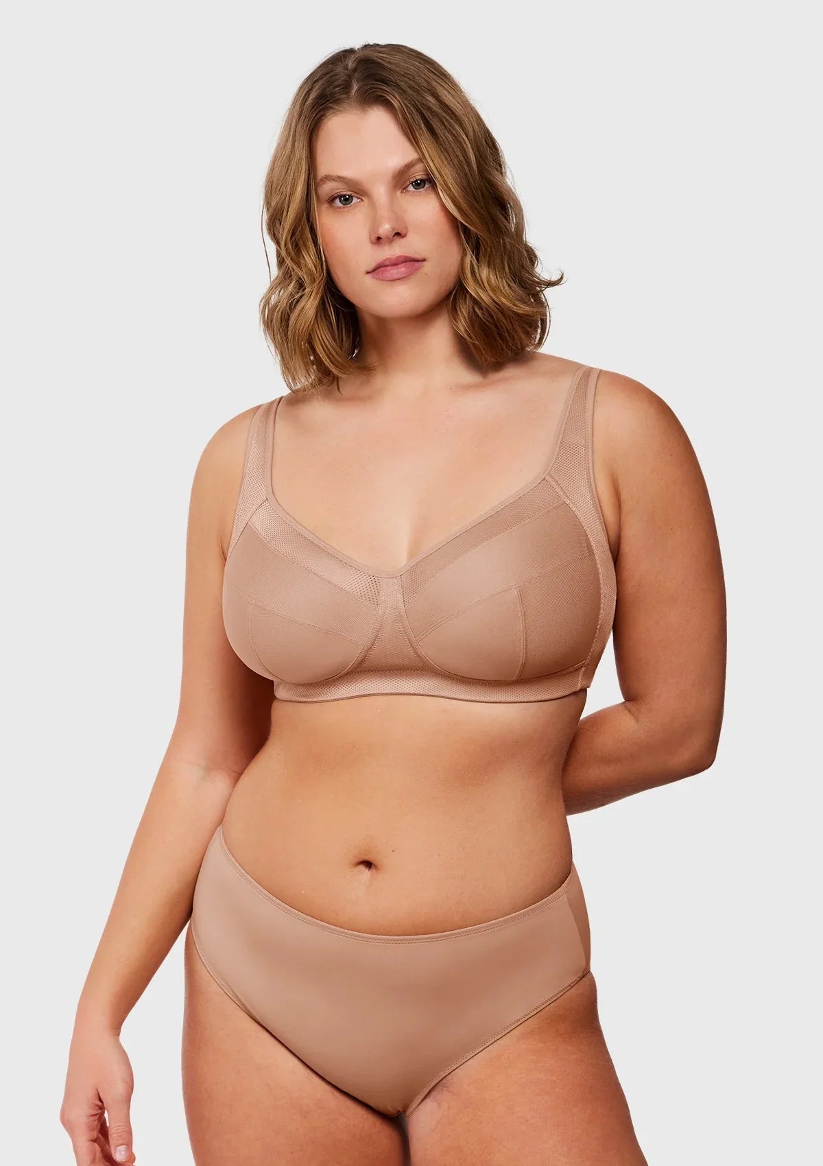 AiryComfort Full Coverage Unpadded WireFree Minimizer Bra - HSIA