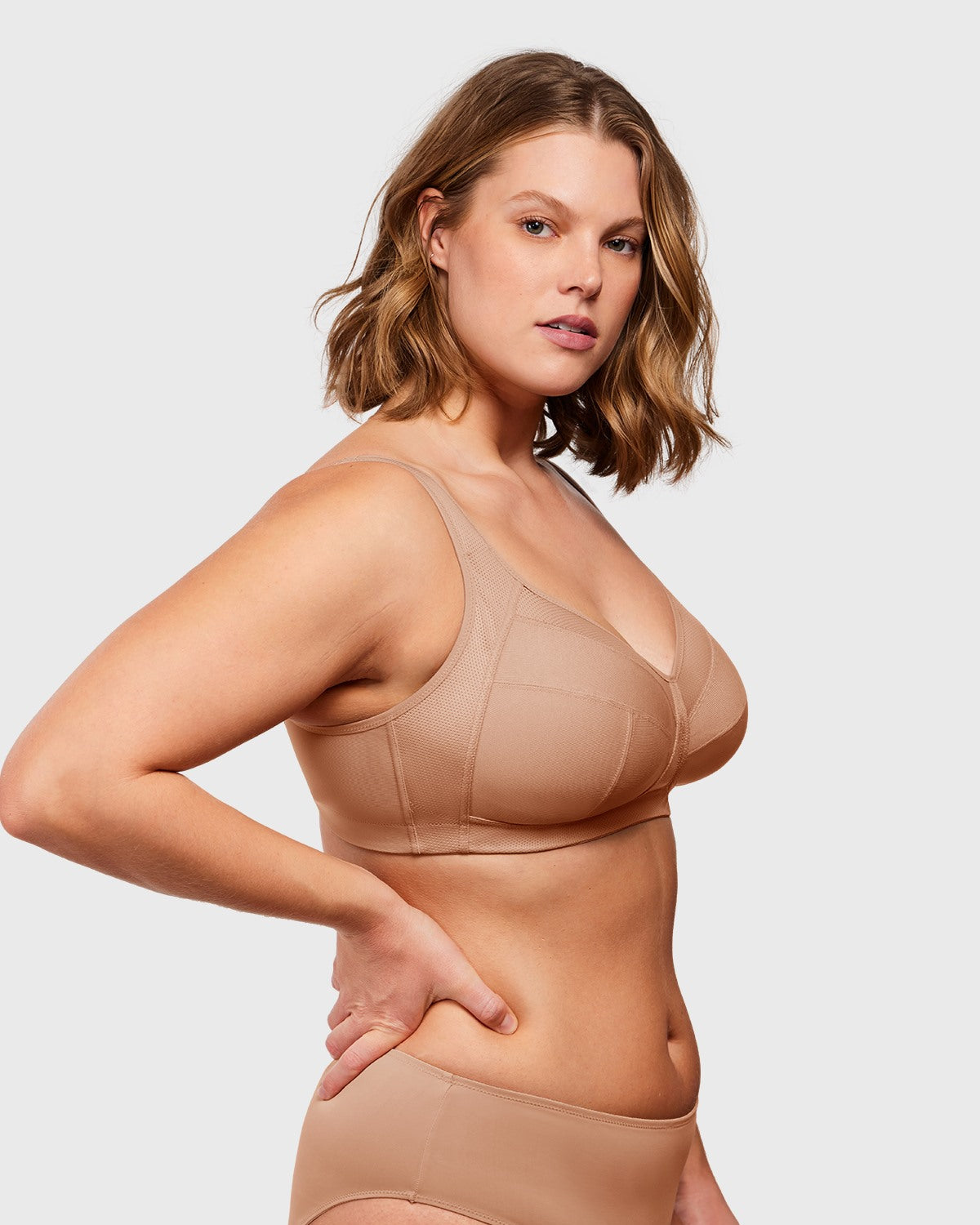 AiryComfort Full Coverage Unpadded WireFree Minimizer Bra - HSIA