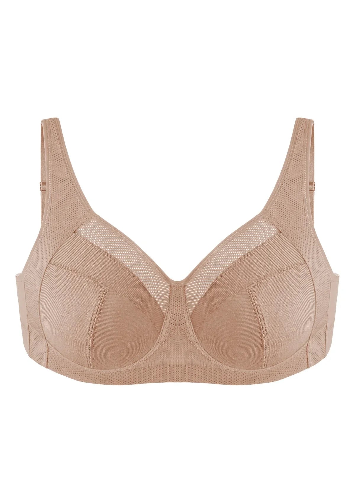 AiryComfort Full Coverage Unpadded WireFree Minimizer Bra - HSIA
