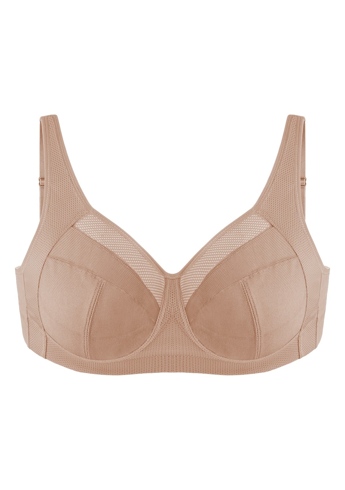 AiryComfort Full Coverage Unpadded WireFree Minimizer Bra - HSIA