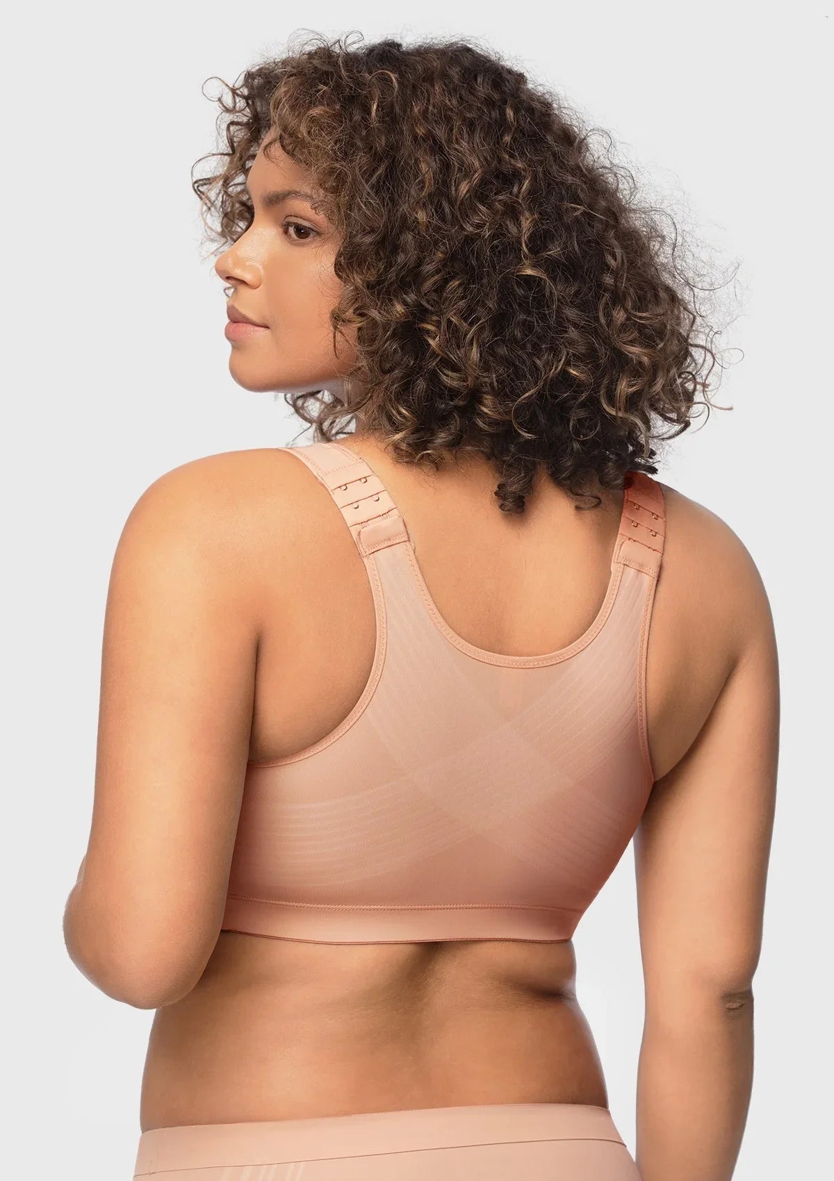 AlignFit Front Closure Posture Corrector Wireless Minimizer Full Coverage Bra - HSIA