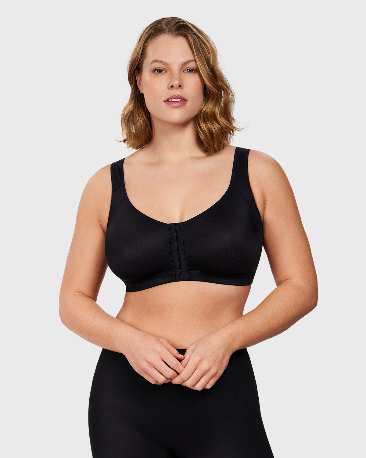 AlignFit Front Closure Posture Corrector Wireless Full Coverage Minimizer Bra - HSIA