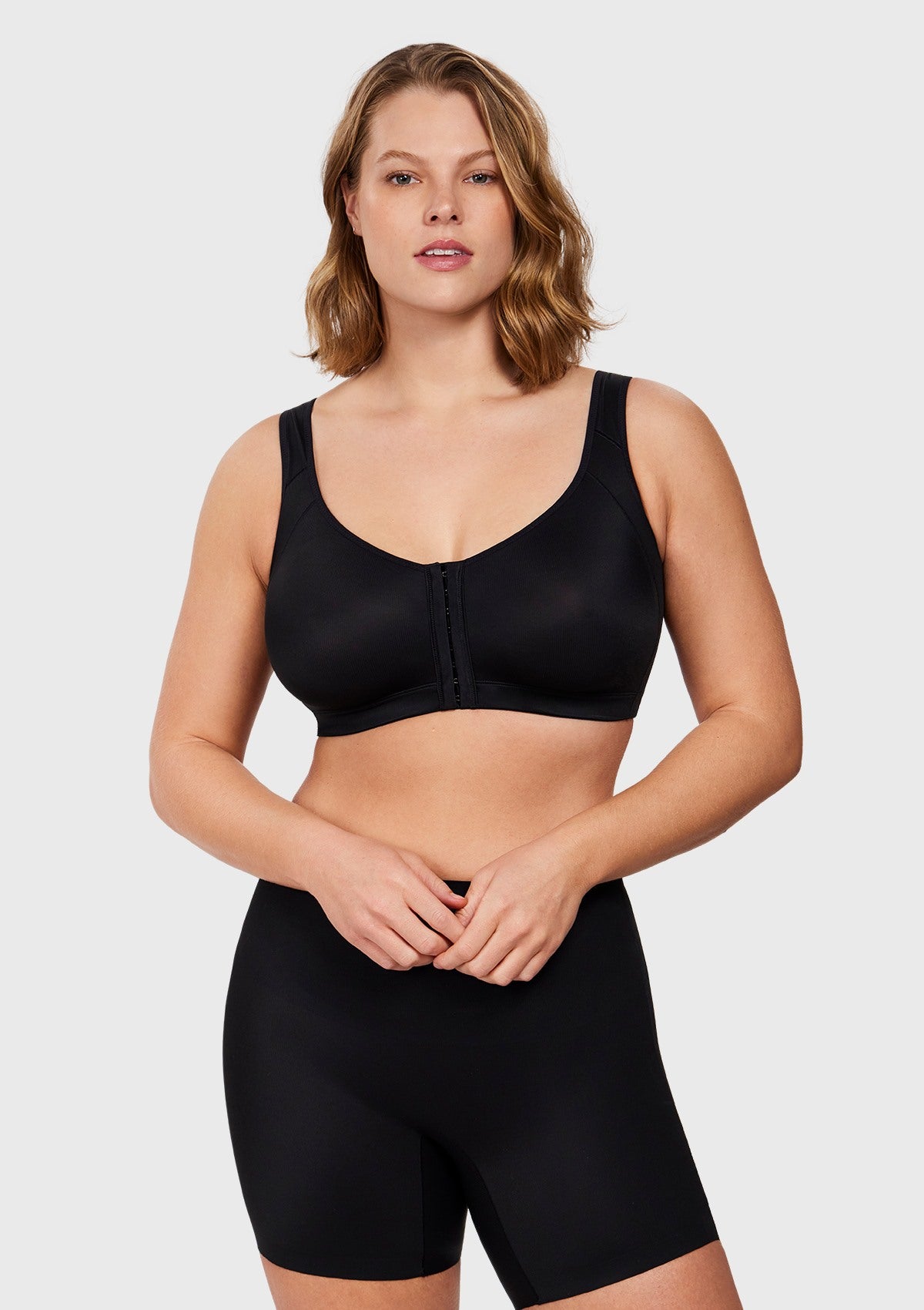 AlignFit Front Closure Posture Corrector Wireless Full Coverage Minimizer Bra - HSIA